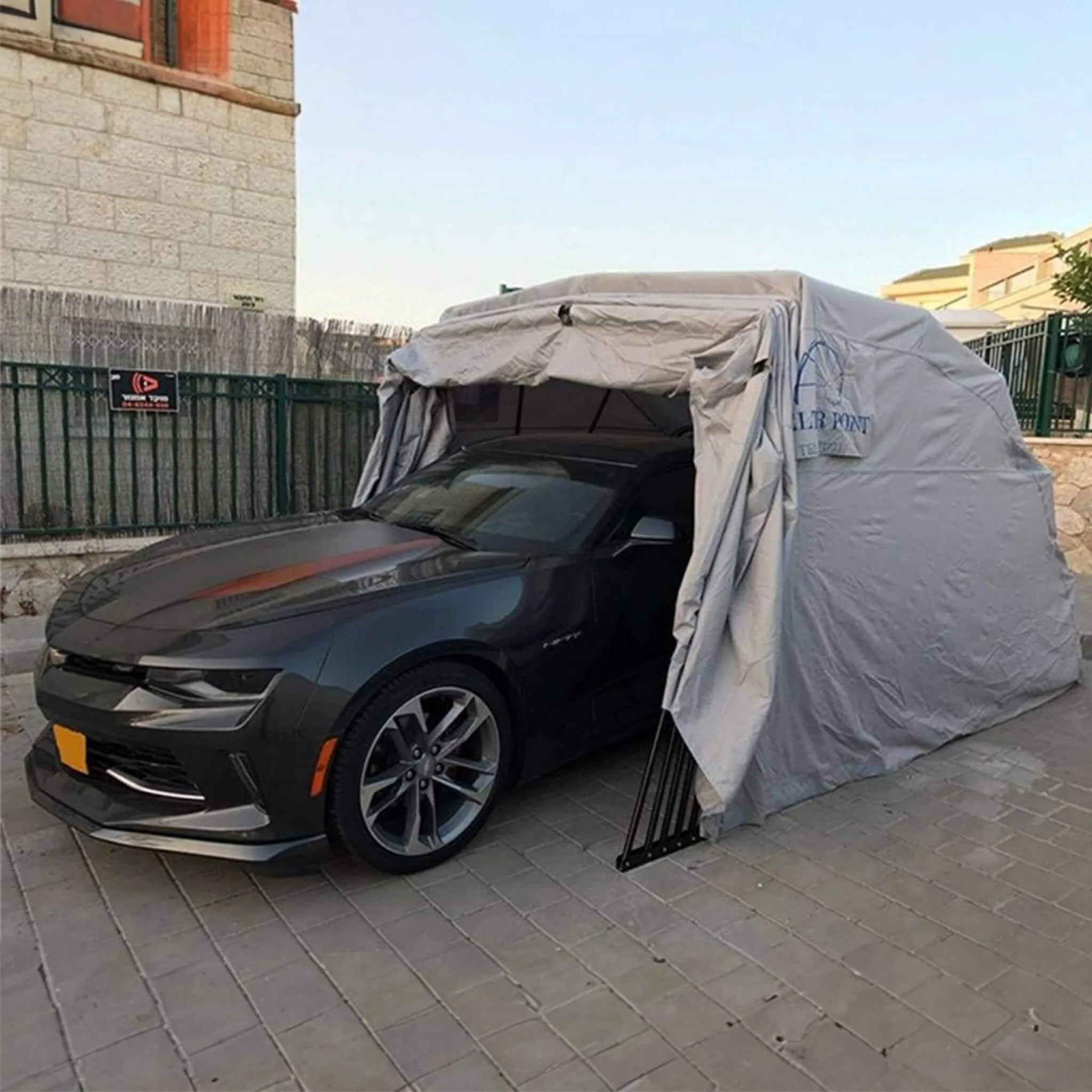 [09X20FT] Alora Premium All-Weather Retractable Steel Frame Carport Canopy For Cars & SUVs (SAK41385) - Image 6