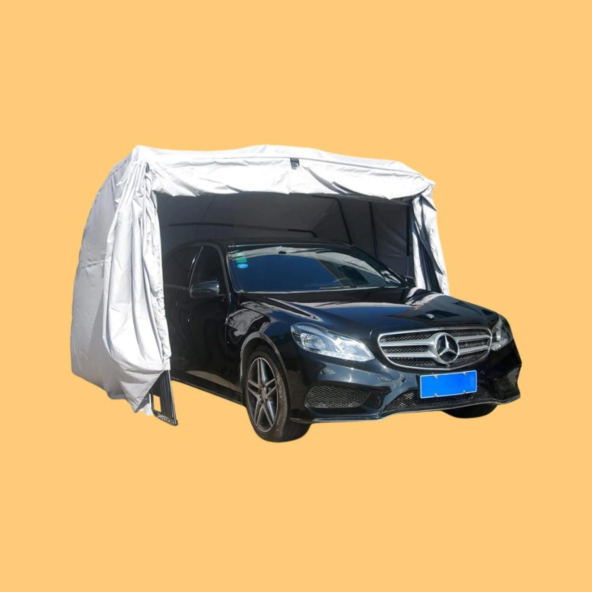 [09X20FT] Alora Premium All-Weather Retractable Steel Frame Carport Canopy For Cars & SUVs (SAK41385) - Image 7