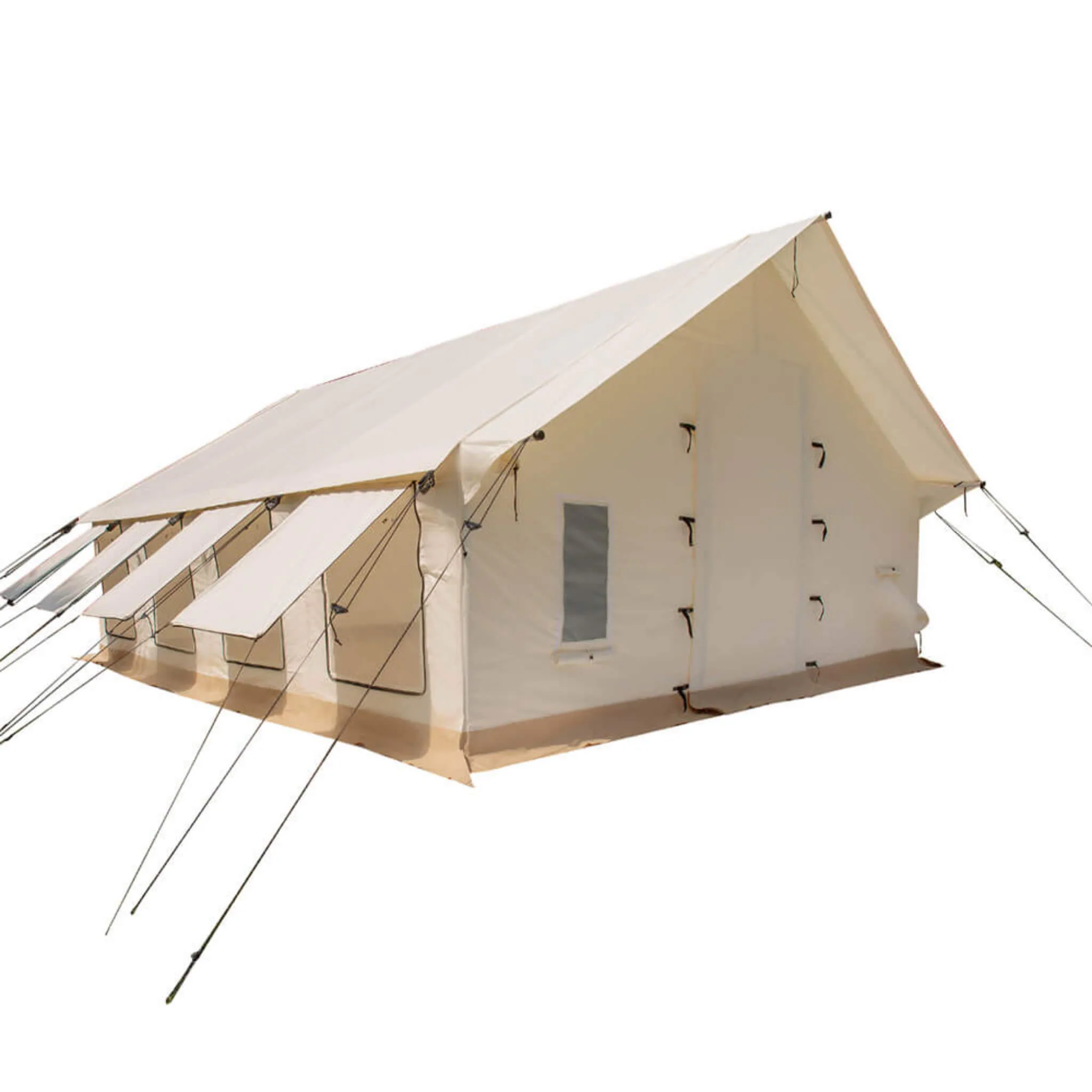 [16X24FT] White Duck Alpha Pro Wall Tent With Three-layer Large Storm Windows (SAK60473) - Image 8