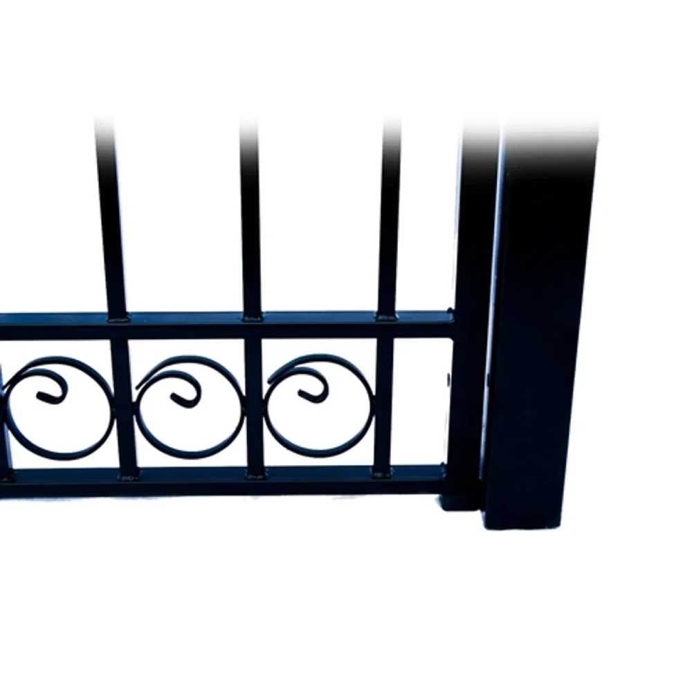 [12-16FT] Heavy-Duty Dublin-Style Galvanized Steel Single-Swing Driveway Gate (SAK35978) - Image 7