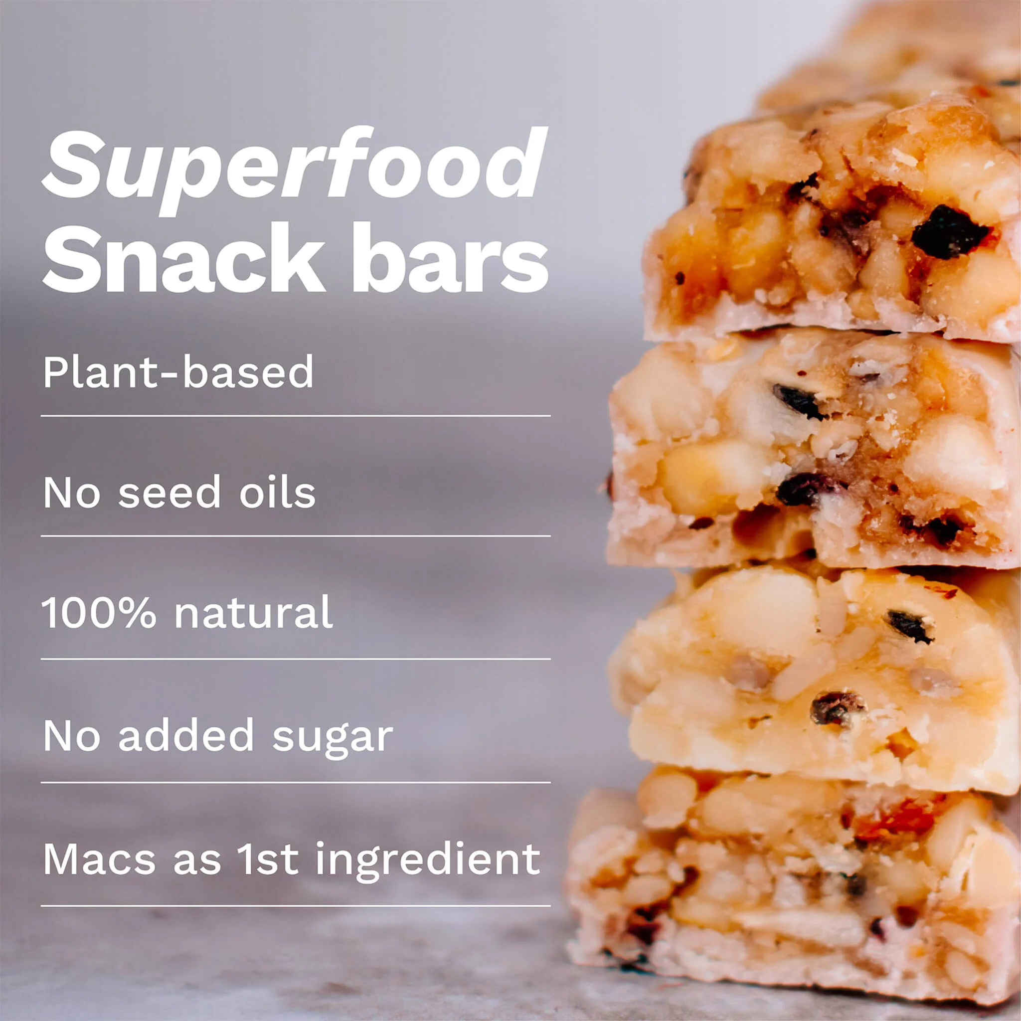 Blueberry White Chocolate Macadamia Nut Snack Bar (12 Bars) - Image 4