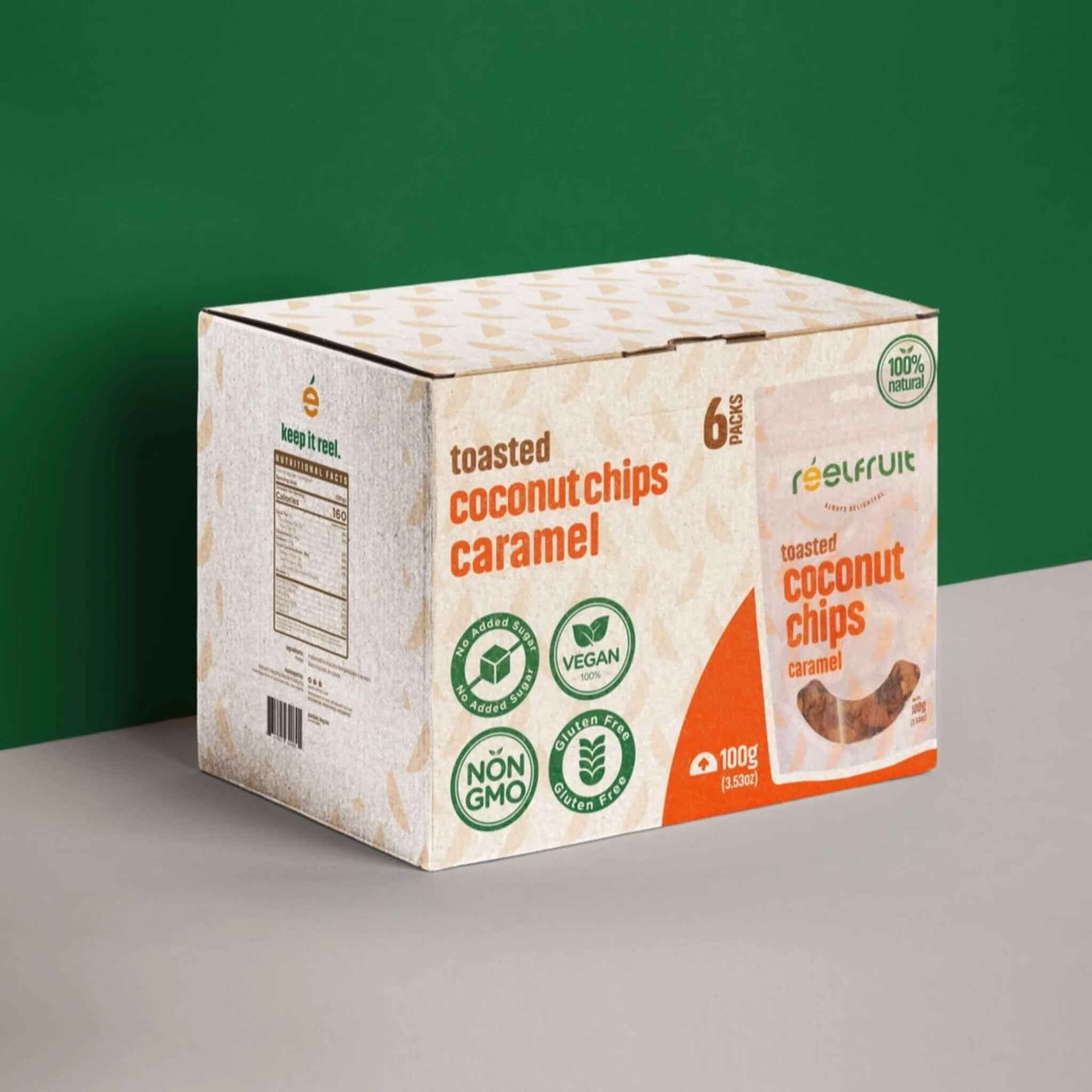 Reelfruit 2.65-Ounce 6-Pack Caramel Coconut Chips (SAK67822) - Image 4