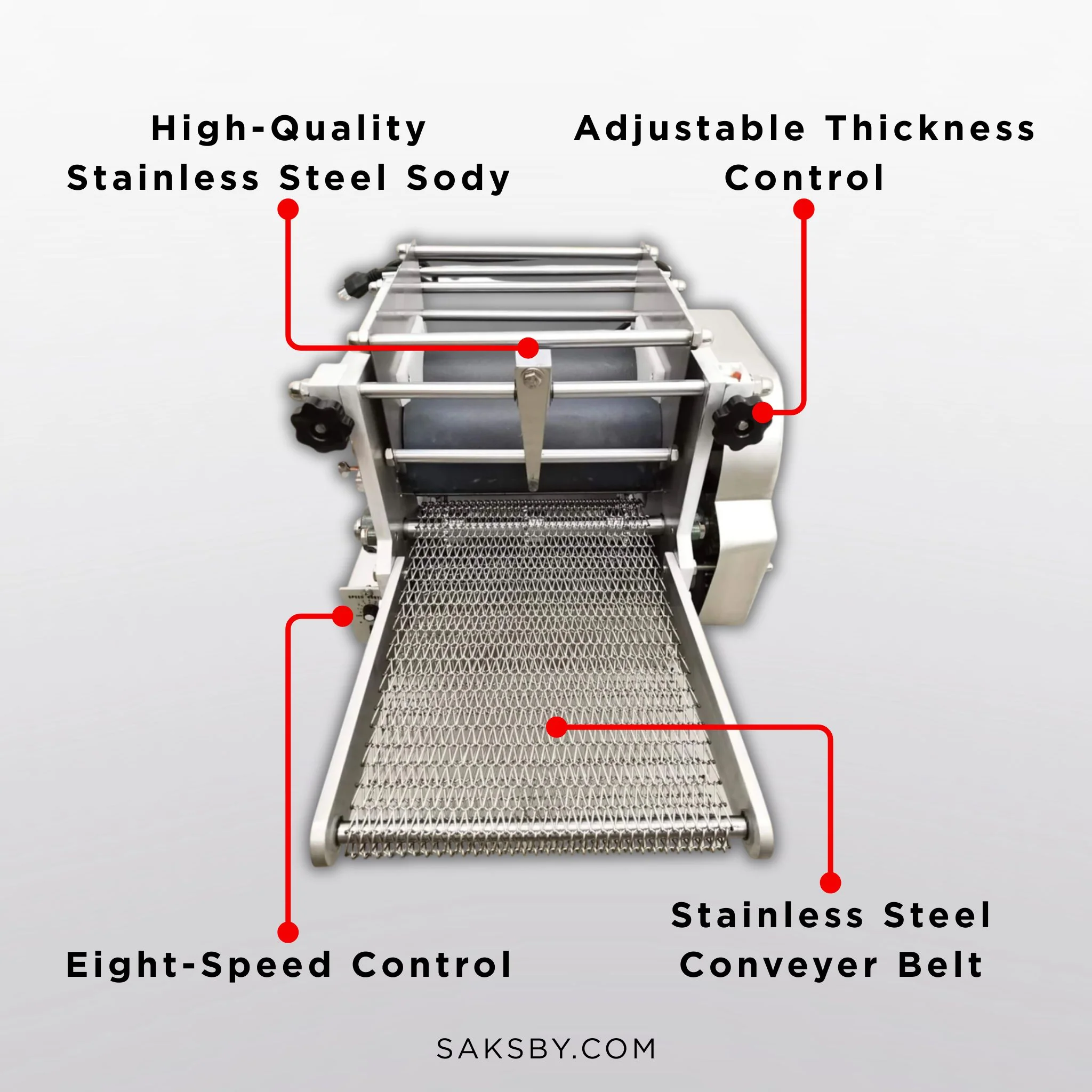 Heavy-Duty Commercial Automatic Corn Tortilla Making Machine (SAK60513) - Image 5