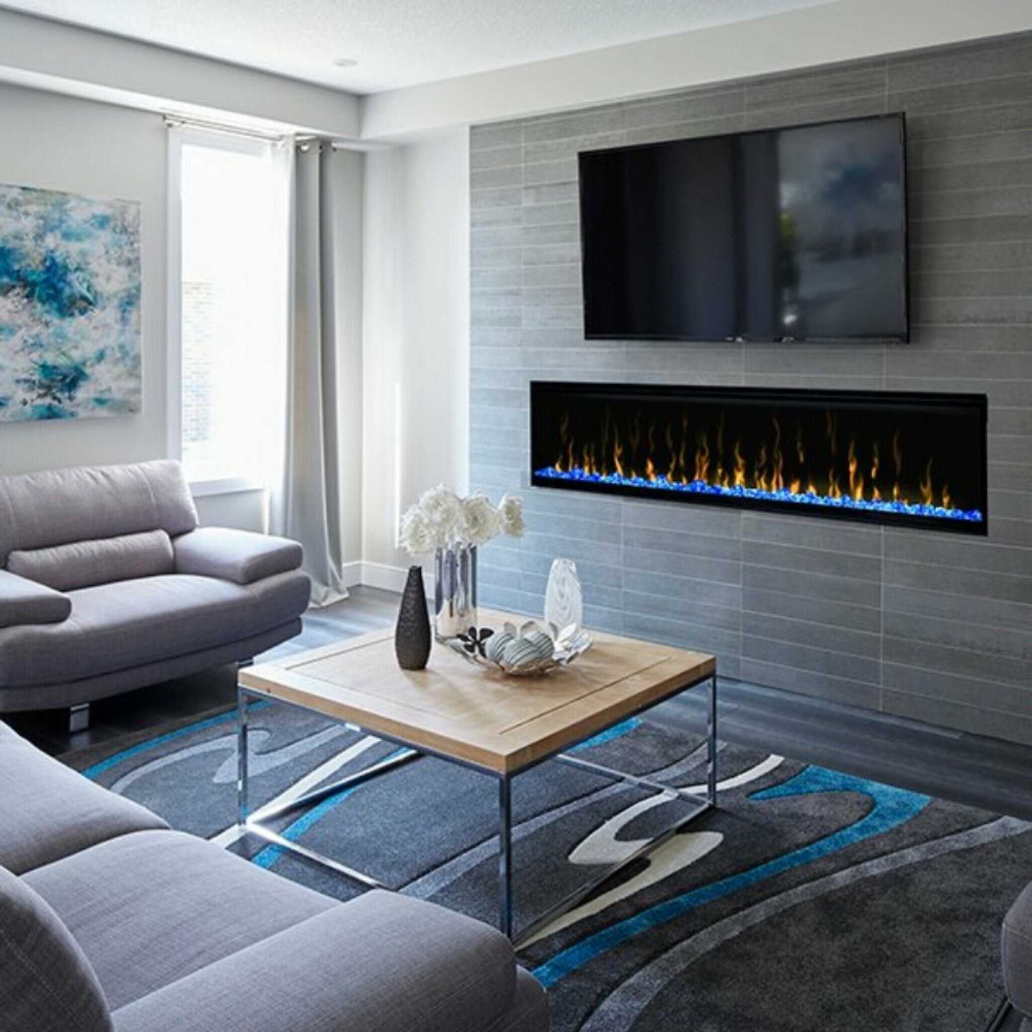 Dimplex IgniteXL 74-Inch Premium Built-In Linear Electric Fireplace With Integrated Heater Fan [XLF74] (SAK14736) - Image 5