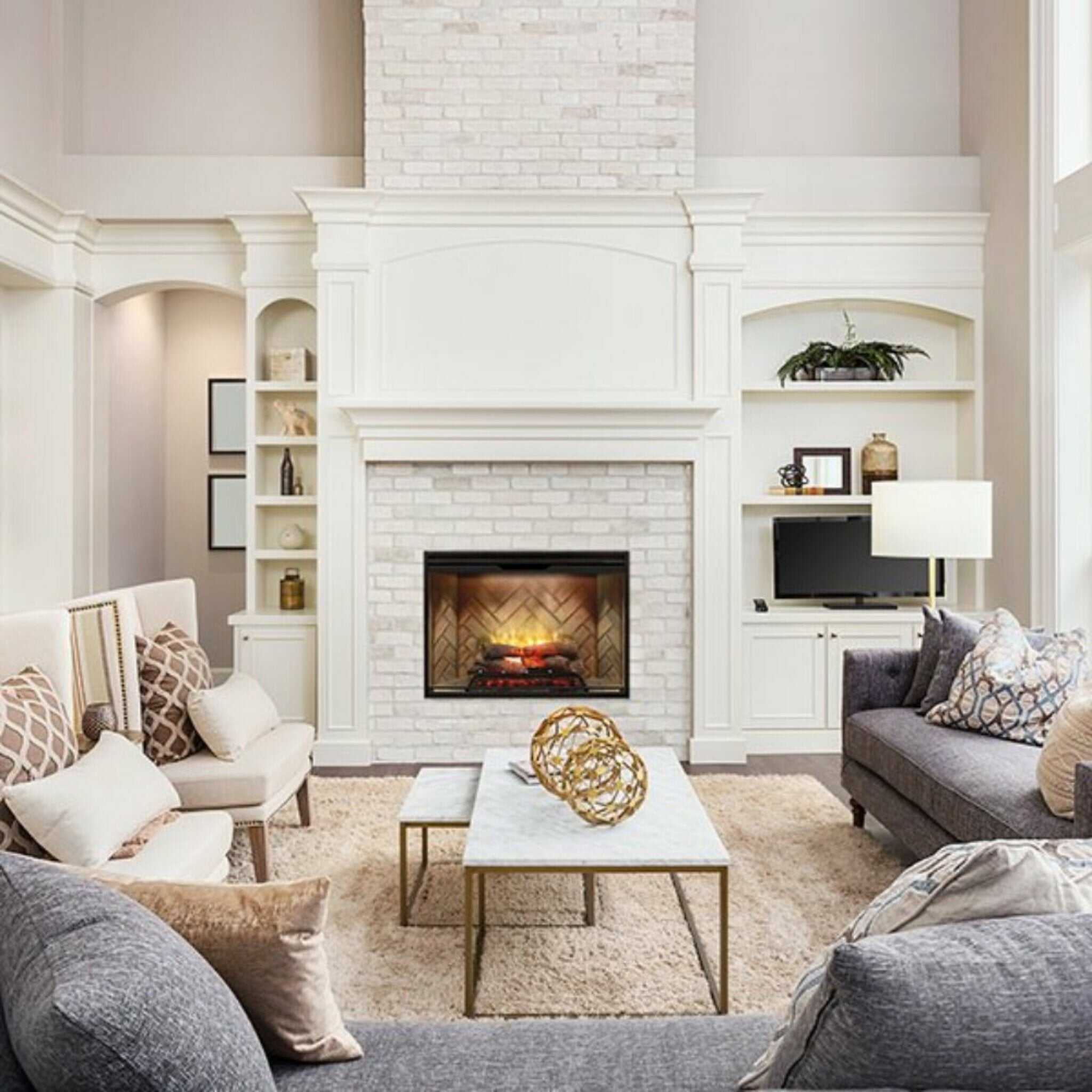 Dimplex Revillusion Herringbone Brick Built-In Electric Firebox With Front Glass [RBF30/36/42] (SAK12893) - Image 14
