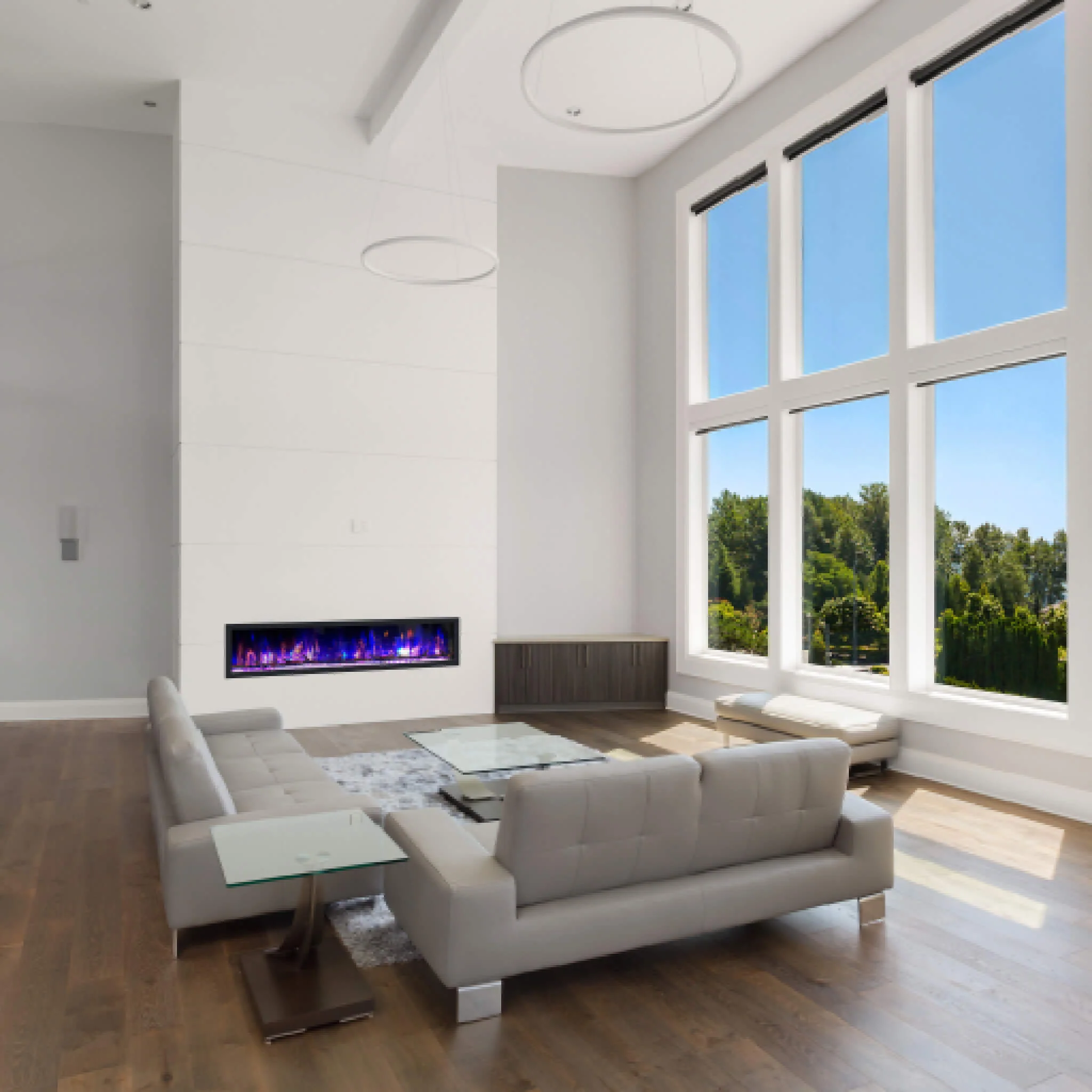 Dynasty Cascade 74" Smart Linear Electric Fireplace [DY-BTX74] (SAK61984) - Image 11