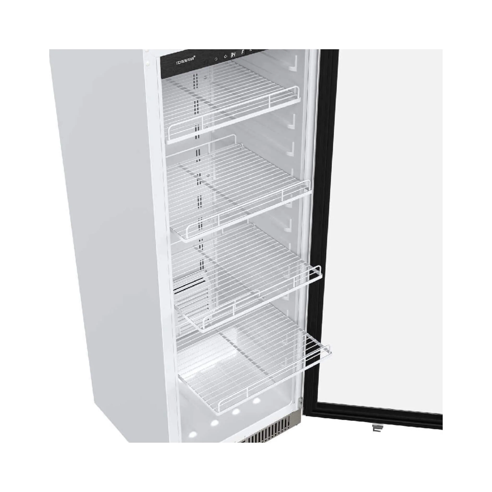 Edgestar 22-Inch 10.1 Cubic Feet Commercial Beverage Merchandiser With Temperature Alarm and Reversible Door [VBM101SS] (SAK45983) - Image 19