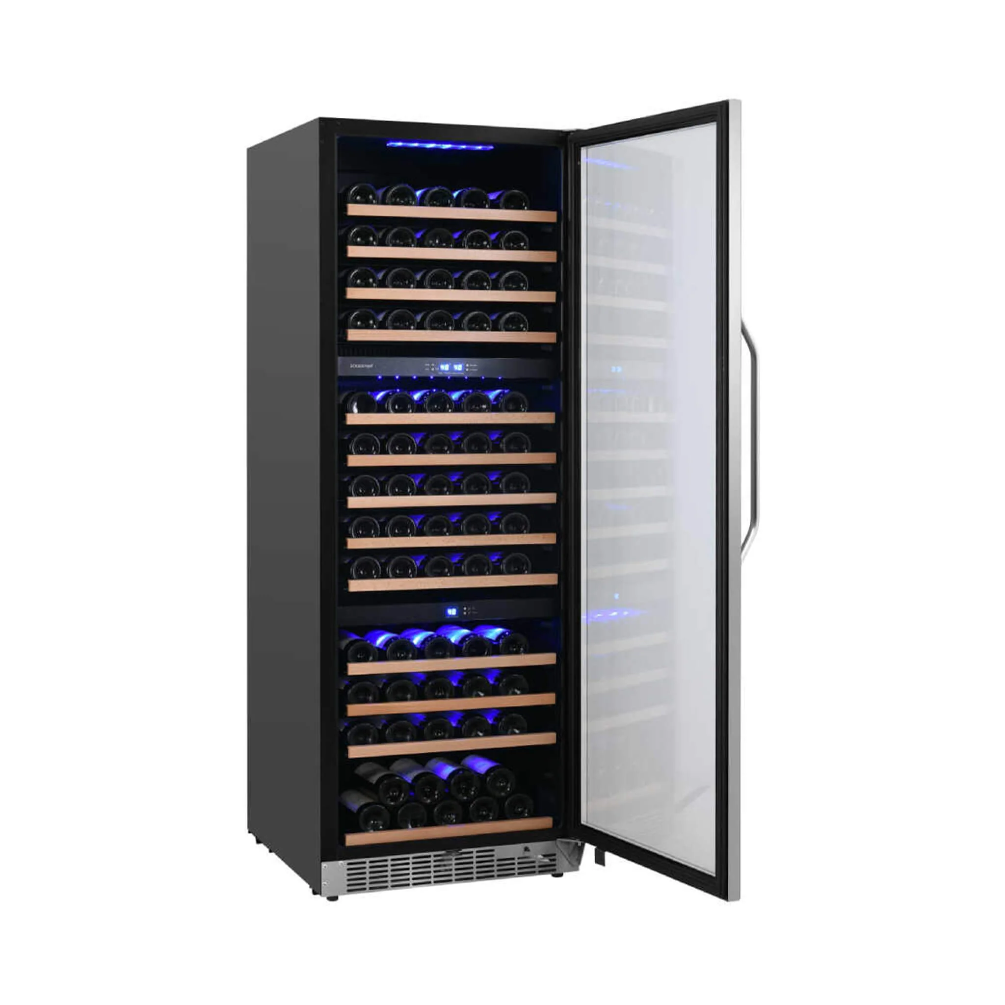 Edgestar 24-Inch Wide 131 Bottle Capacity Built-In Triple Zone Wine Cooler (SAK65891) - Image 6