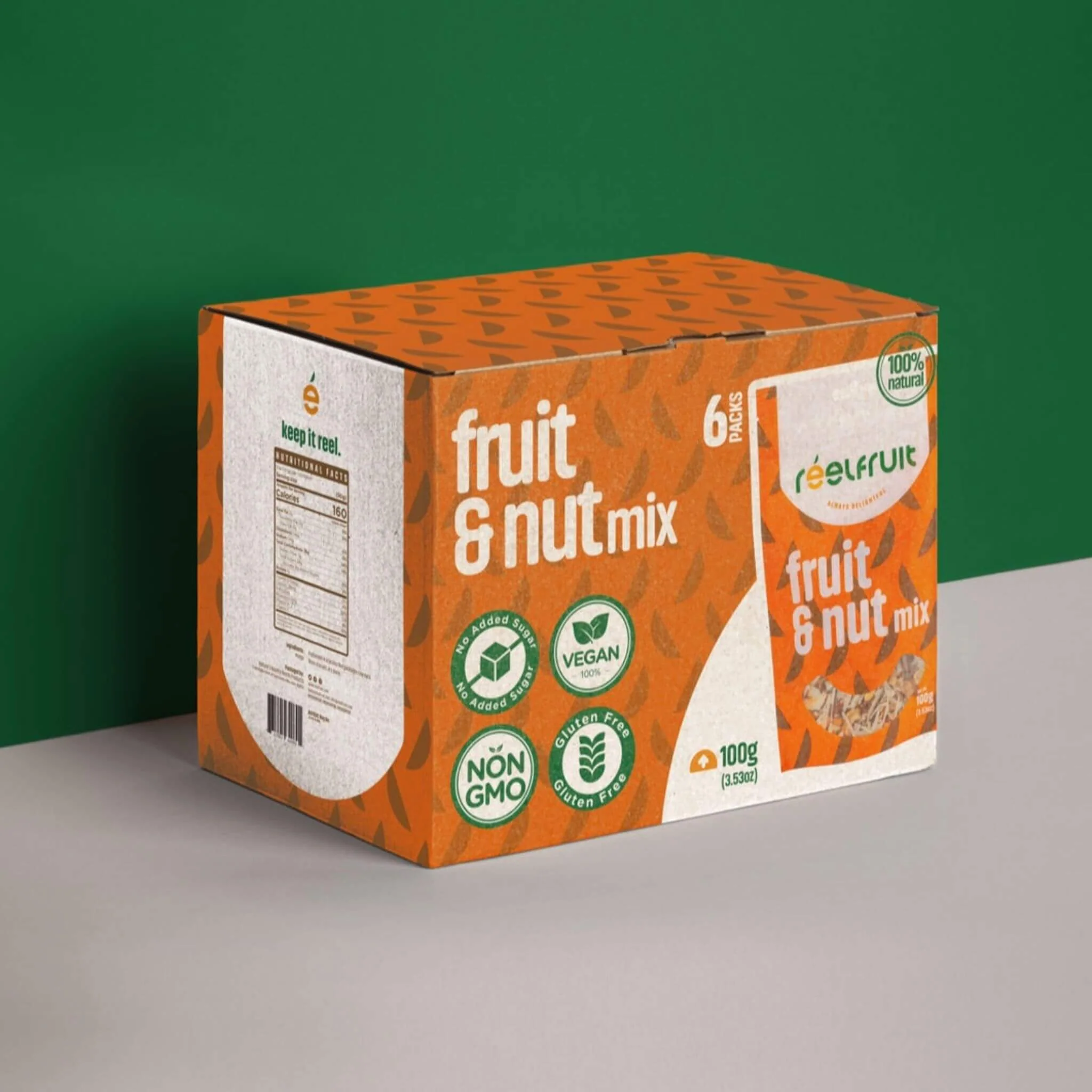 Reelfruit Premium 6-Pack Non-GMO 2.65-Ounce Fruit & Nut Mix (SAK70945) - Image 3