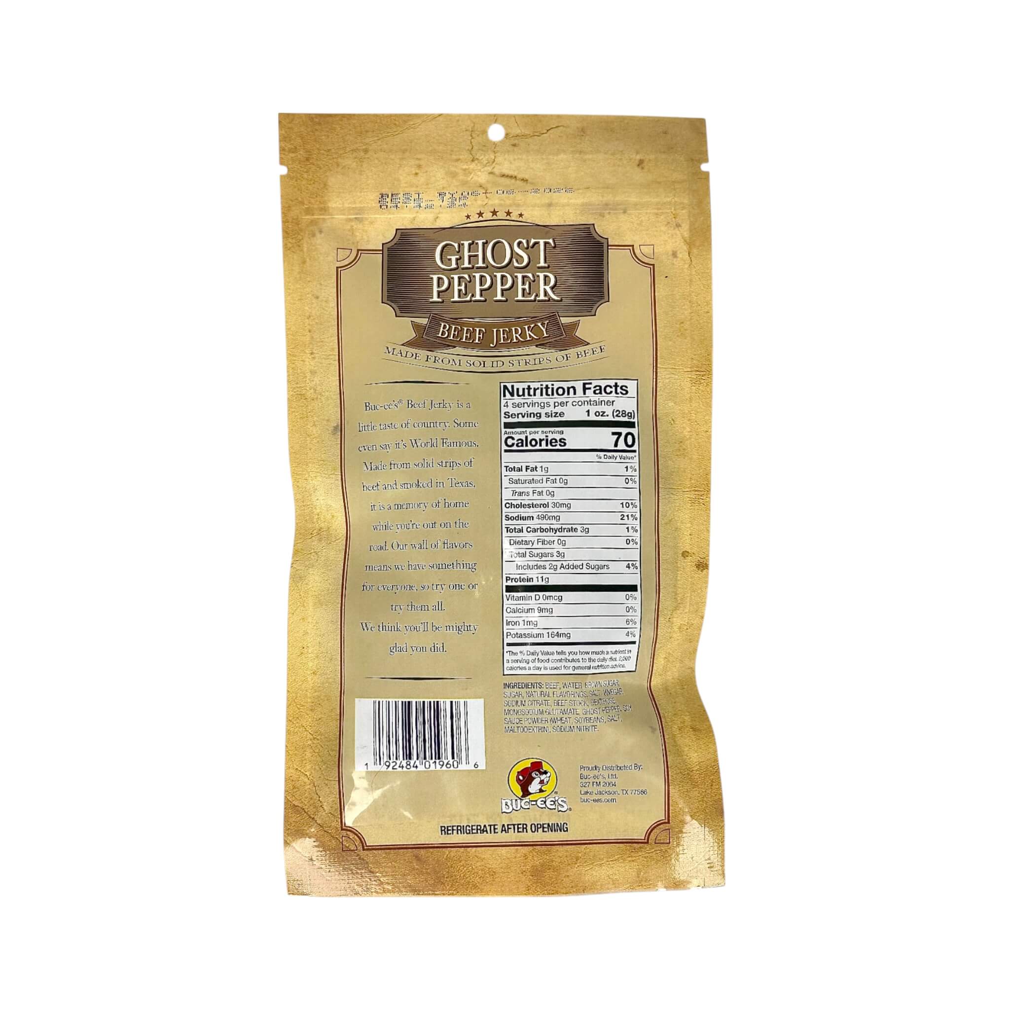 Buc-ee’s Premium Ghost Pepper Beef Jerky (SAK75402) - Image 3