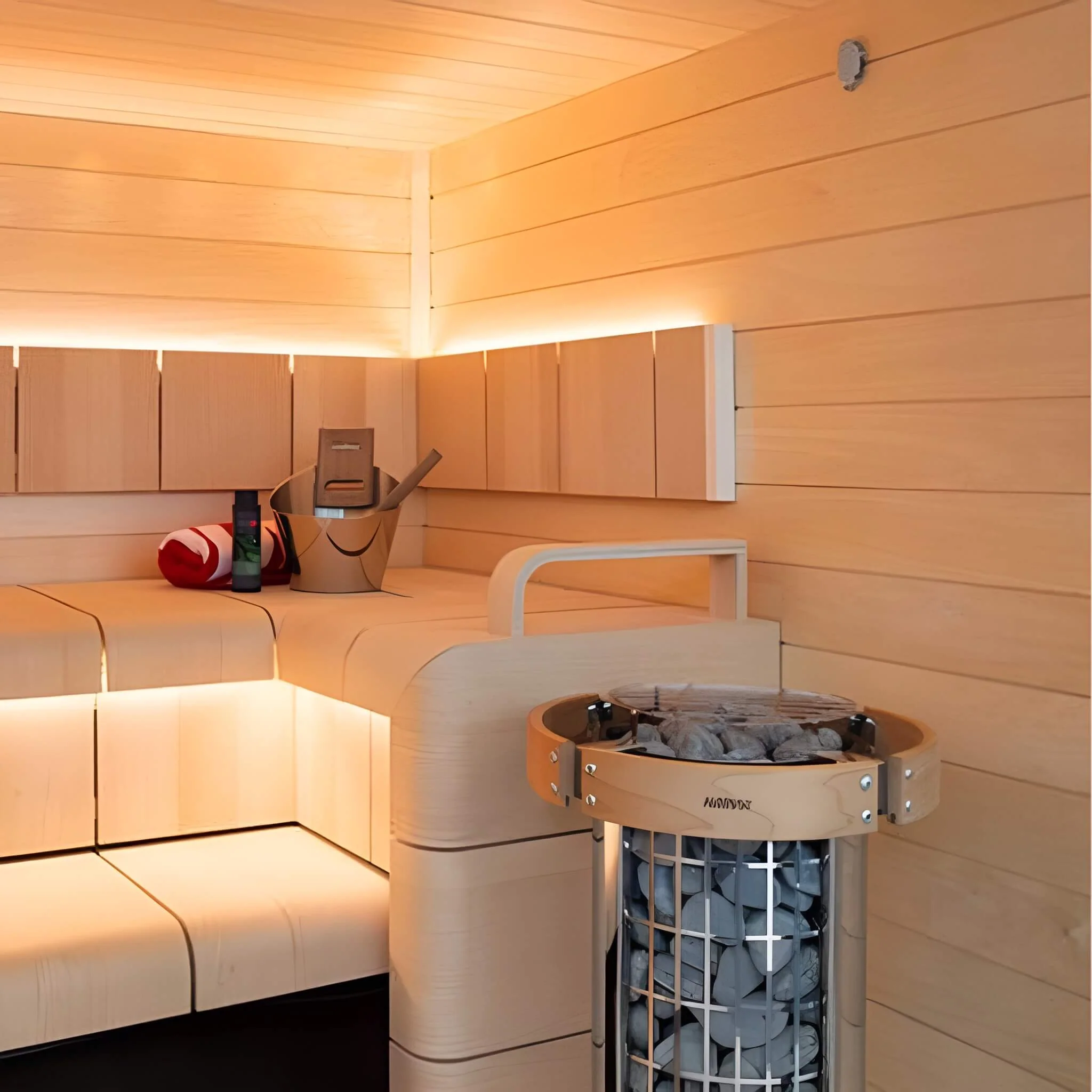 Harvia Cilindro UL Certified Electric Sauna Heater With Xenio CX45 Digital Control Panel & Sauna Stones [PC60/80/90/110E] (SAK86571) - Image 12
