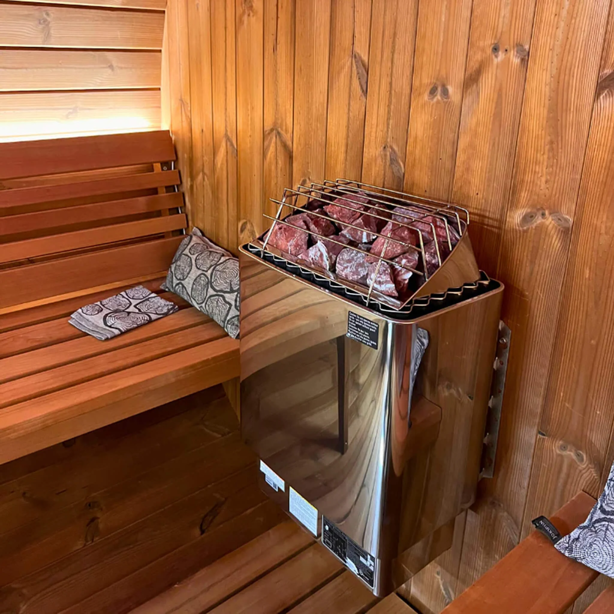 Harvia KIP60W 6KW UL Certified Electric Sauna Heater With Xenio CX170 Digital WIFI Control & Sauna Stones (SAK34791) - Image 5