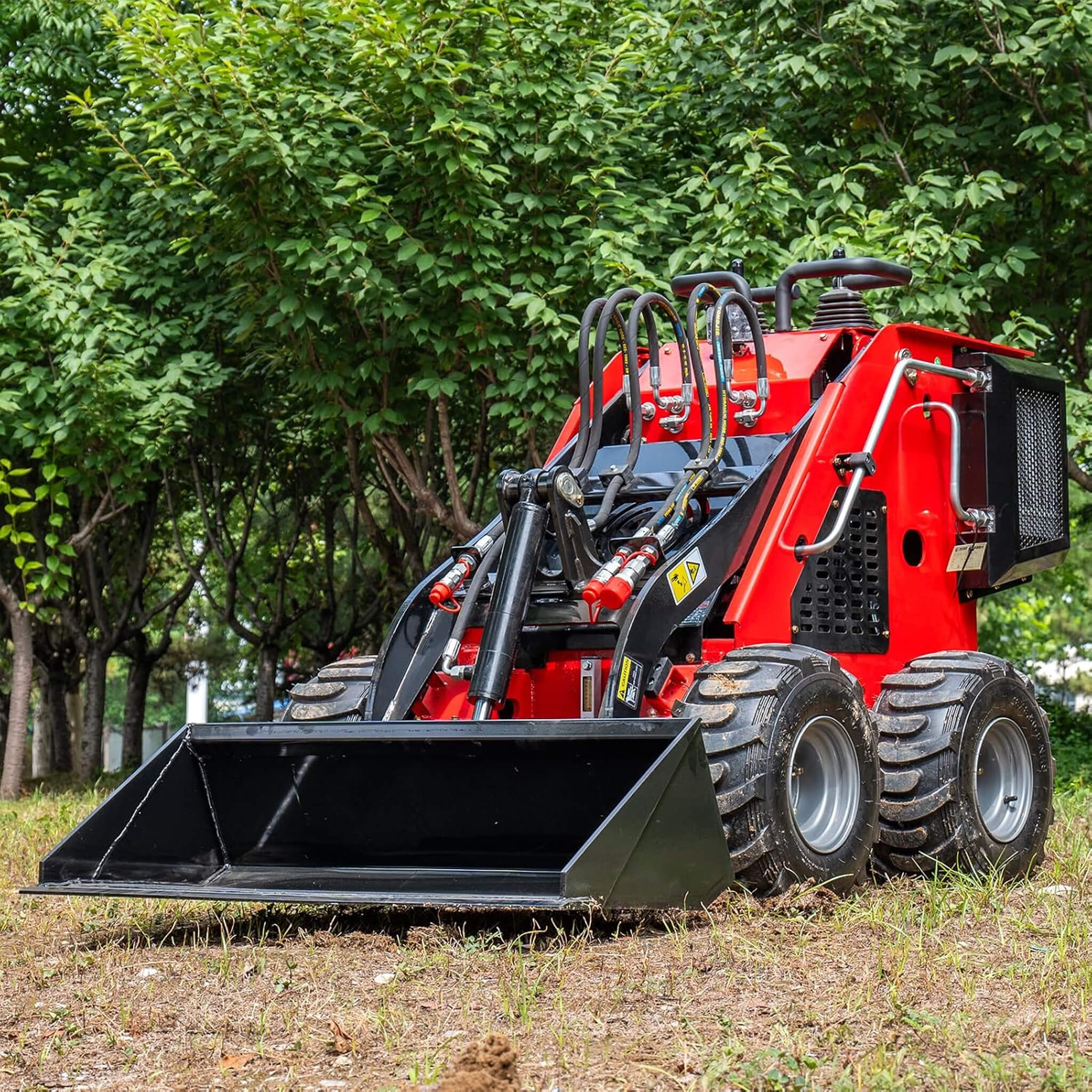 Heavy-Duty 13.5HP Mini Gas Skid Steer Loader With Wide Bucket (SAK69105) - Image 8
