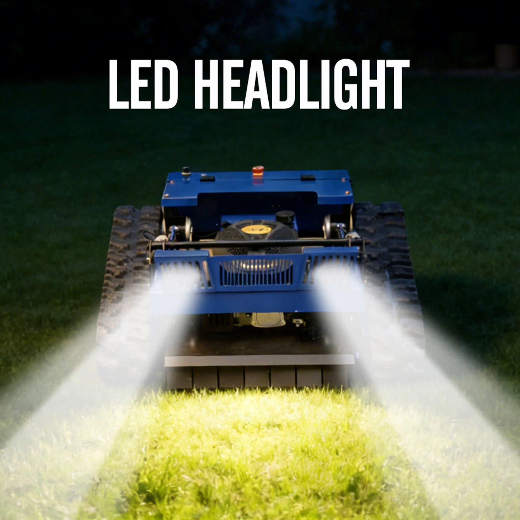 Heavy-Duty 7HP Commercial Remote-Controlled Tracked Gasoline Lawn Mower (SAK94270) - Image 5