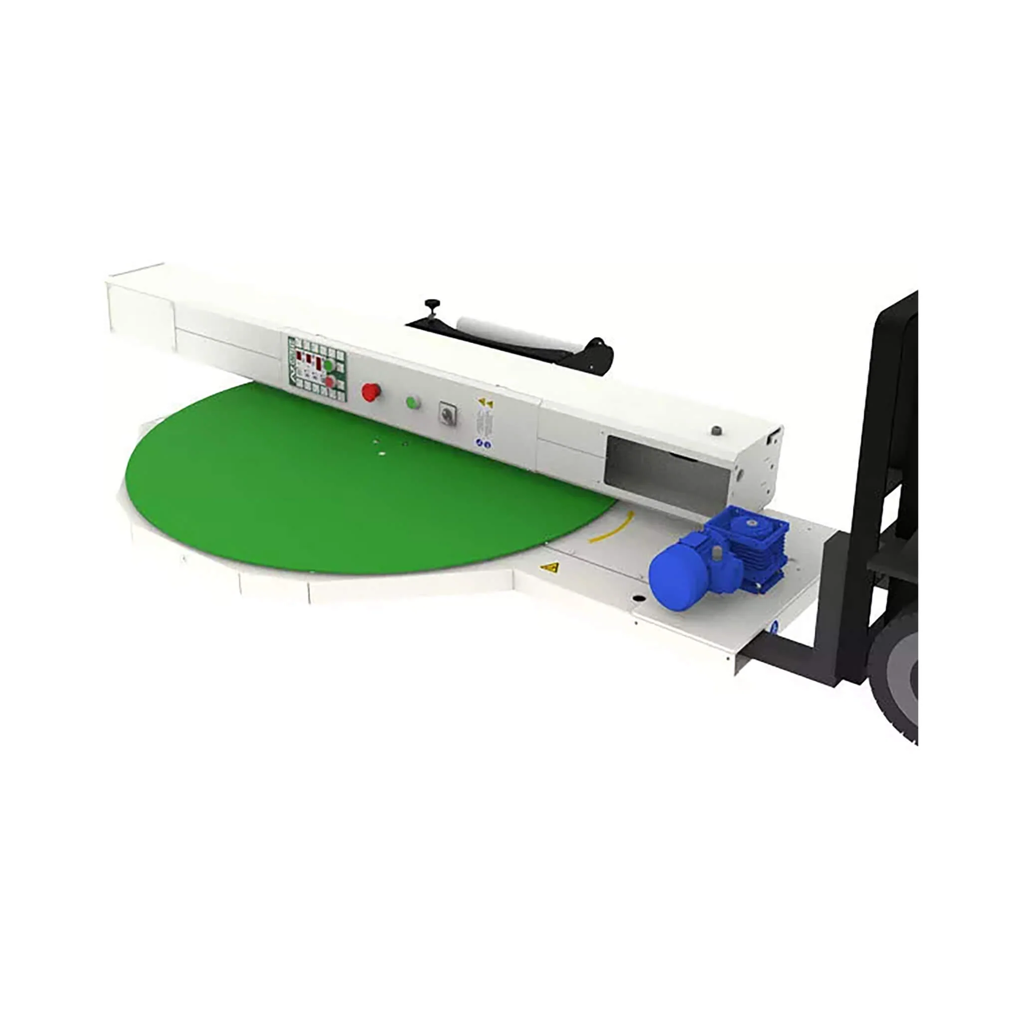 Heavy-Duty Commercial Pallet Carousel Shrink Wrapping Skid Turntable Machine (SAK62410) - Image 5