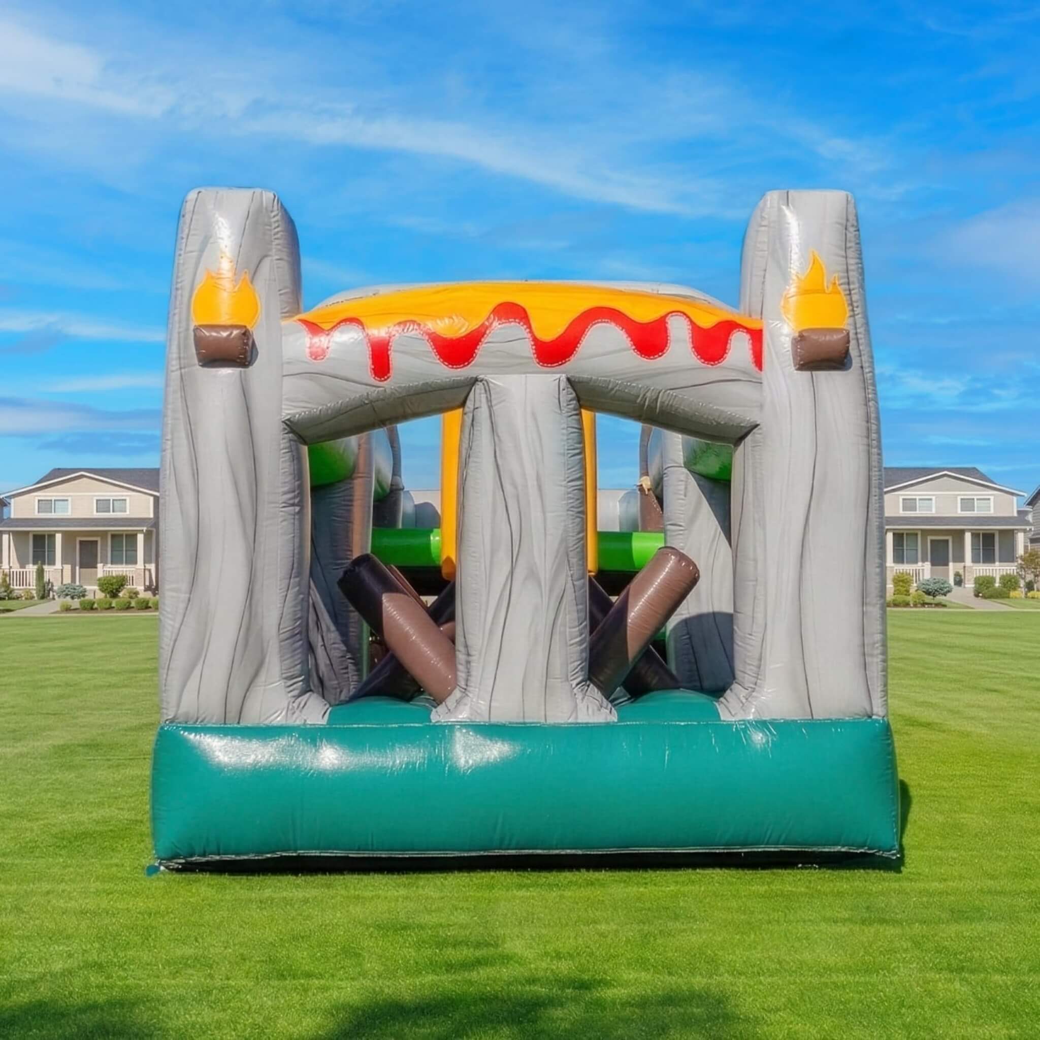 20FT Inflatable Dinosaur Obstacle Course With Blower (SAK90817) - Image 6