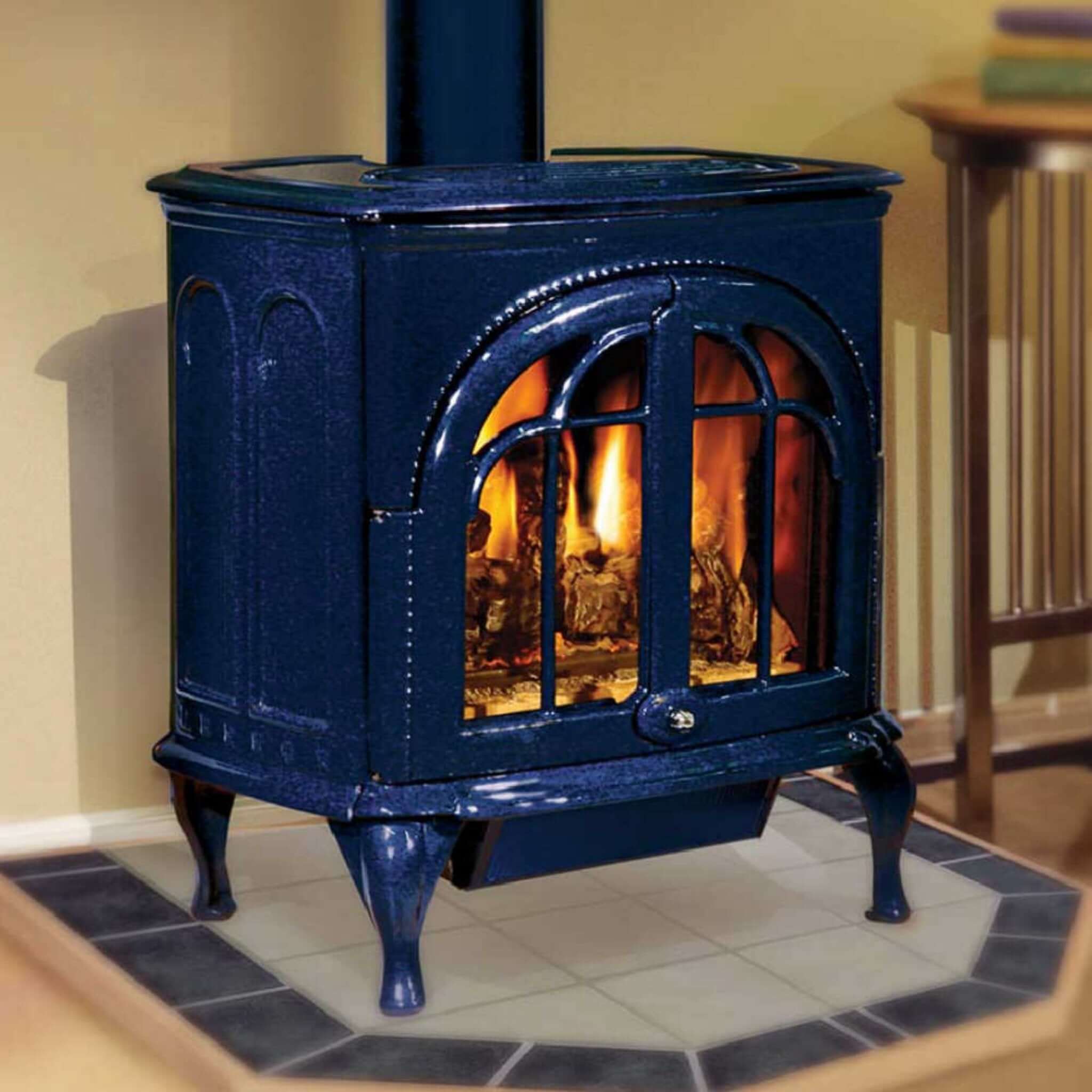 Ironstrike Serefina Modern Freestanding Direct Vent Cast Iron Gas Stove With Protective Sreen [CI1500/1502/1504/2500/2504/2506DVF] (SAK58291) - Image 5