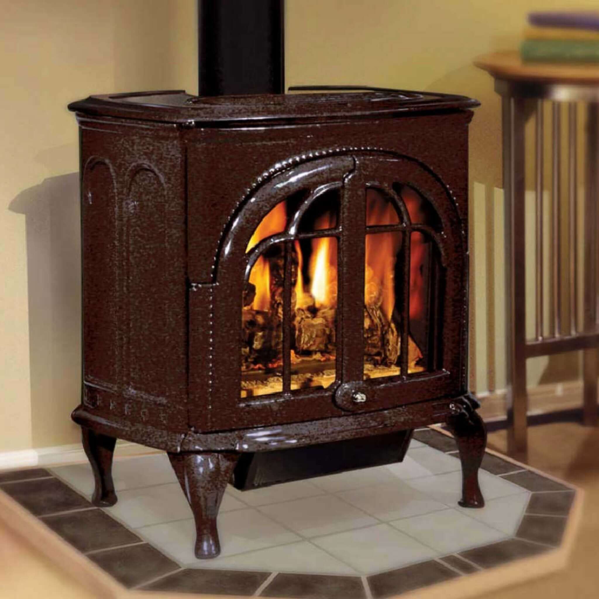 Ironstrike Serefina Modern Freestanding Direct Vent Cast Iron Gas Stove With Protective Sreen [CI1500/1502/1504/2500/2504/2506DVF] (SAK58291) - Image 6