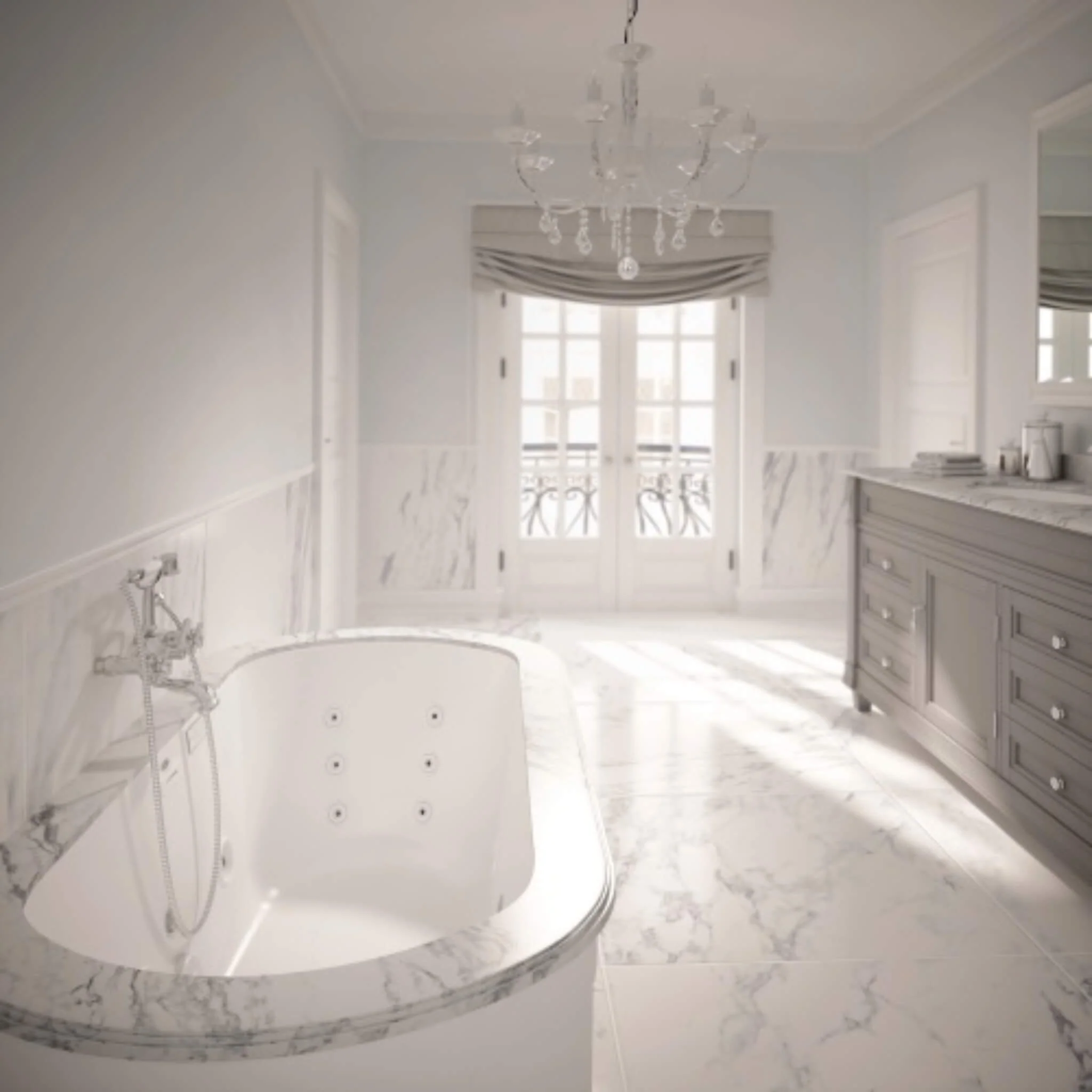 Jacuzzi Duetta 66-Inch Air Tub With 360 Air Flow System [JDUE6636ACR4CXW/Y] (SAK68942) - Image 3