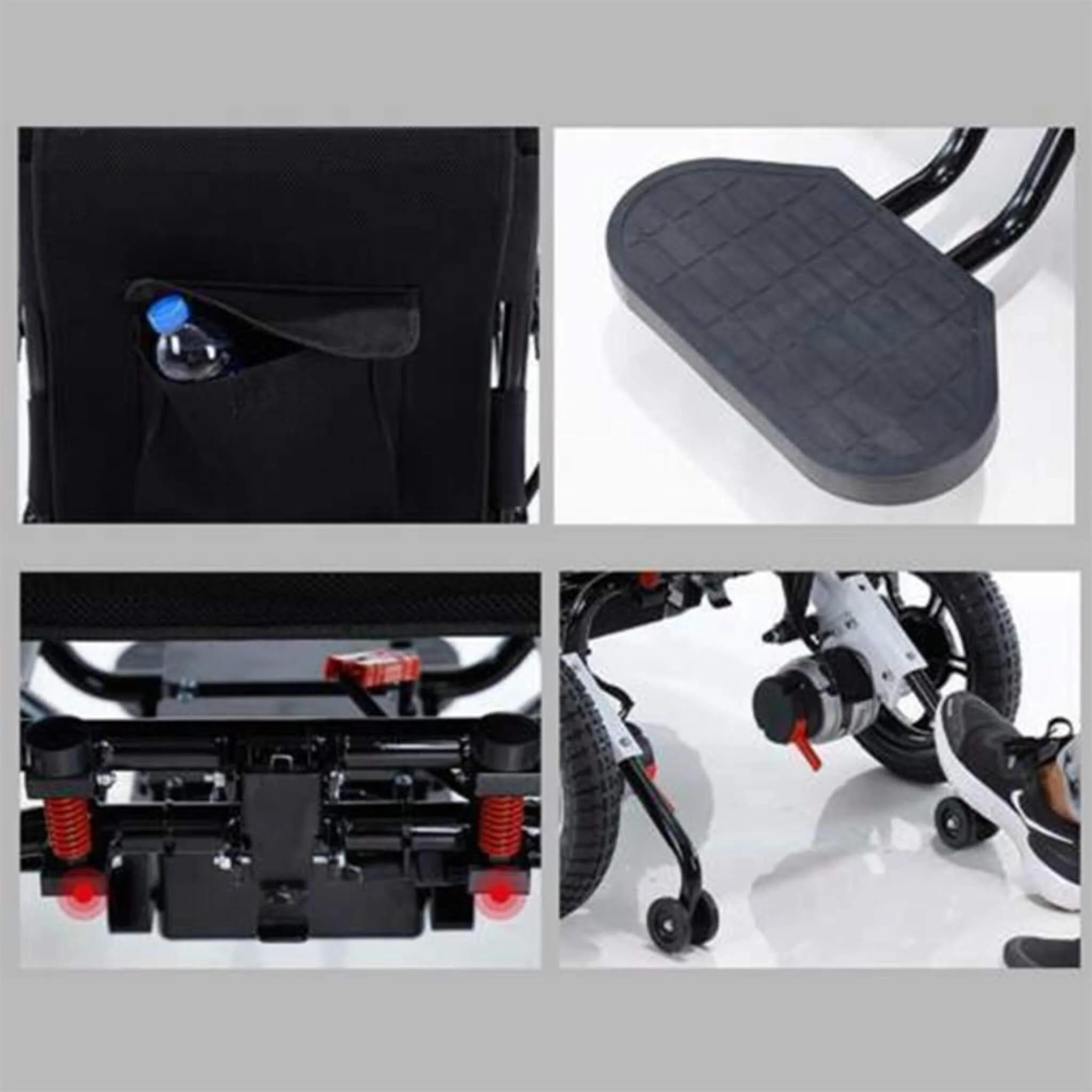 Maidesite 17.5-Inch 500W Wide Seat Lightweight Electric Folding Wheelchair (SAK33689) - Image 19