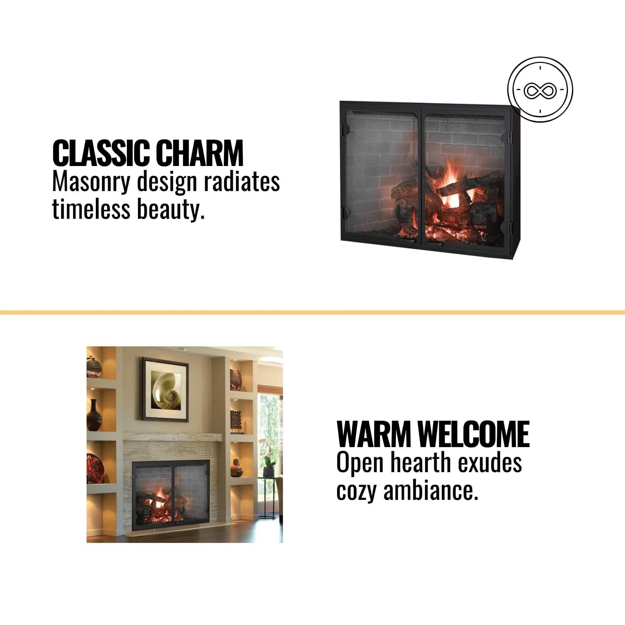 Majestic Biltmore Radiant 36-Inch Open Wood Burning Fireplace [SB60] (SAK13487) - Image 18