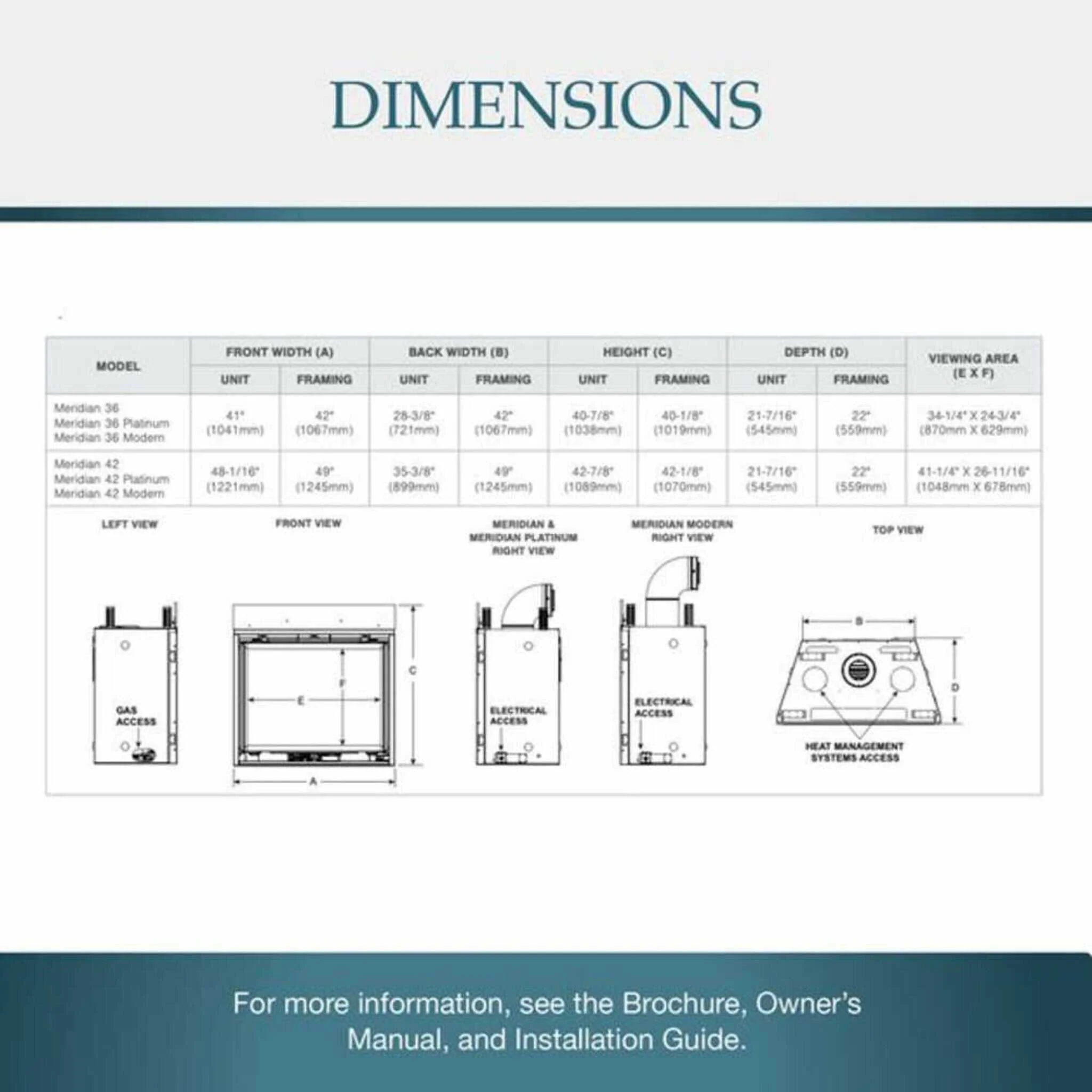Majestic Meridian 42-Inch Natural Gas Fireplace [MER42N] (SAK43895) - Image 8