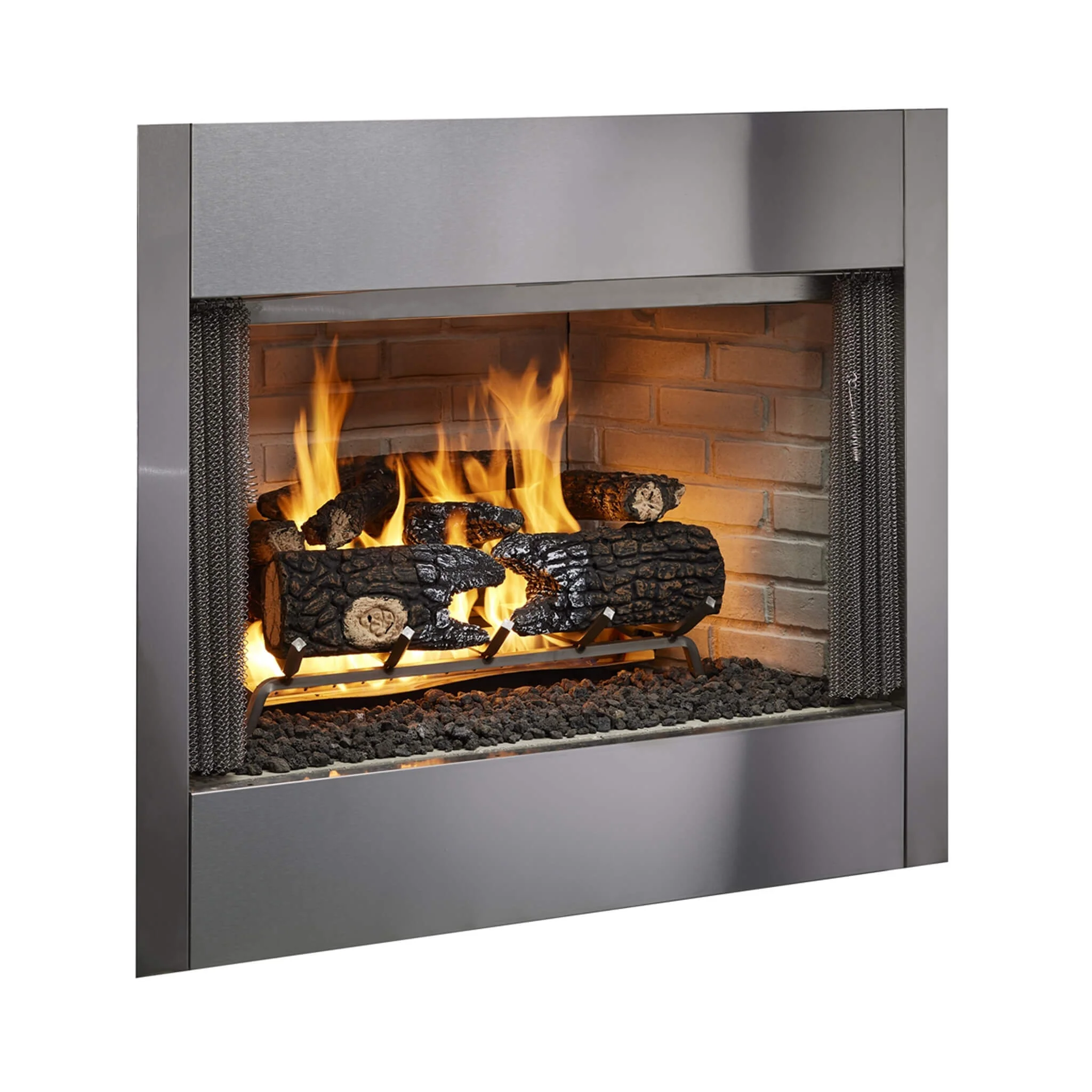 Majestic Villawood 42-Inch Traditional Refractory Outdoor Wood Burning Fireplace [ODVILLA-42T-B] (SAK14358) - Image 3