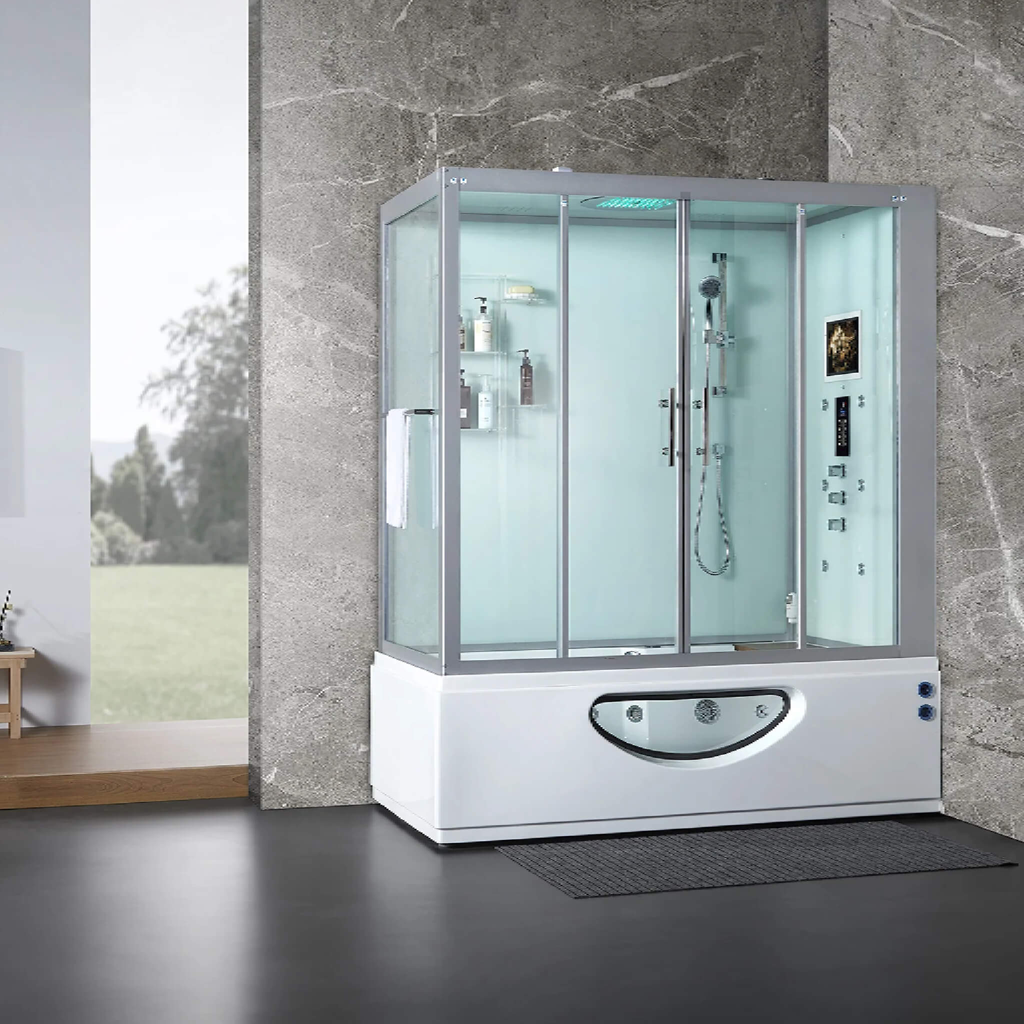 Maya Bath Platinum Catania Steam Shower With 6 Acupuncture Jets (SAK42985) - Image 20