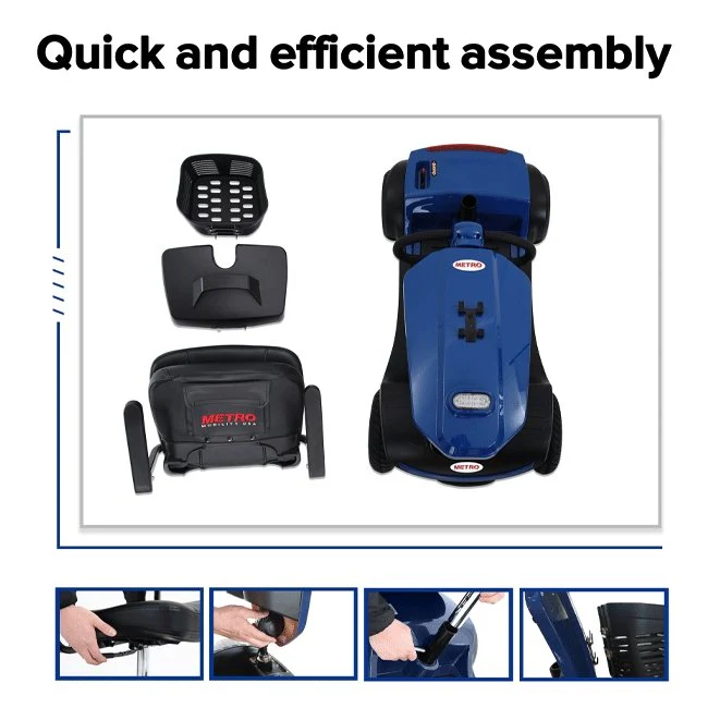 Metro Mobility Patriot Electric All-Terrain Folding Mobility Medical Scooter (SAK97421) - Image 6