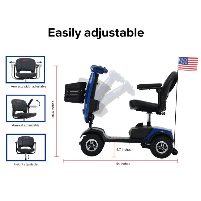 Metro Mobility Patriot Electric All-Terrain Folding Mobility Medical Scooter (SAK97421) - Image 8