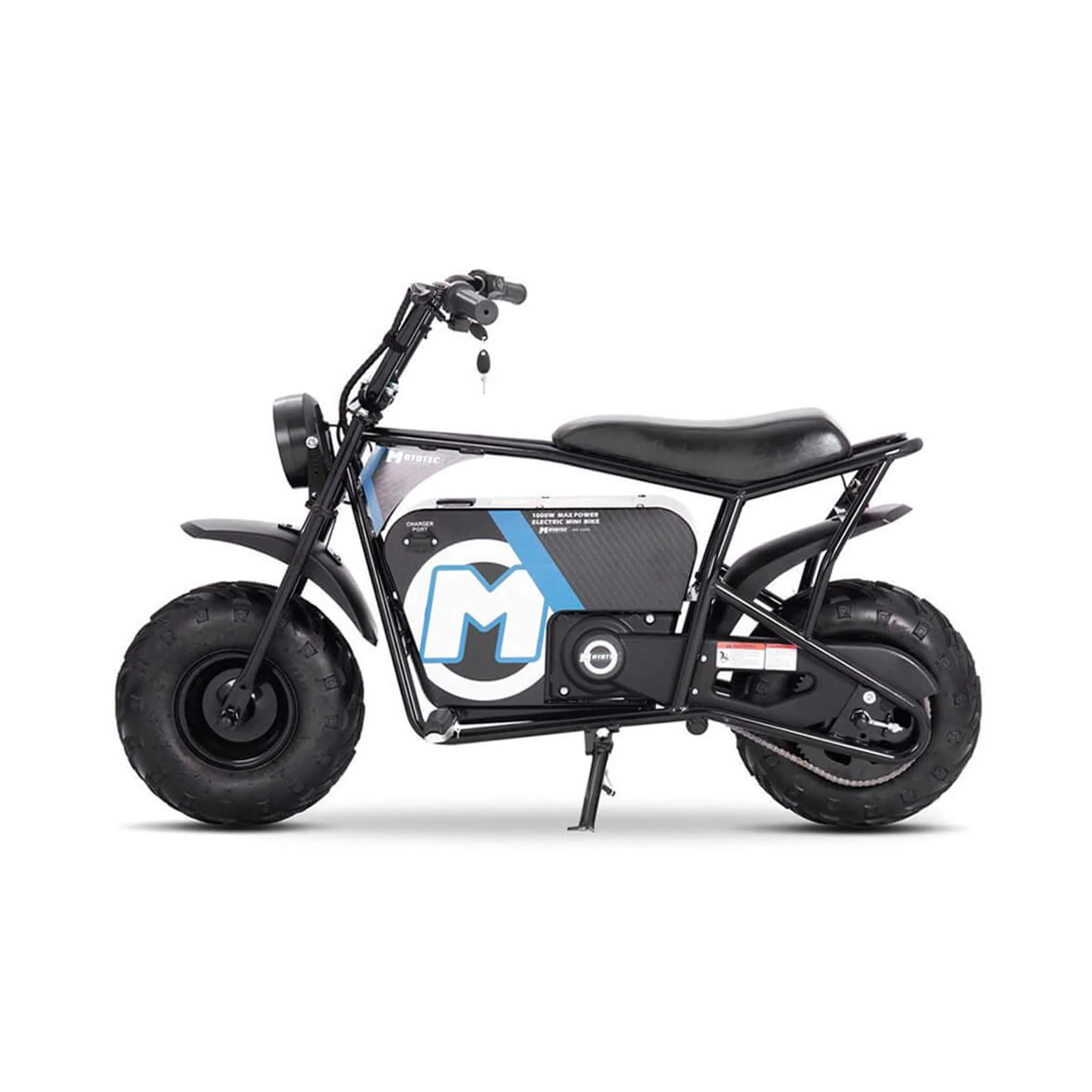 MotoTec 1000W 48V/12AH Electric Powered Mini Bike, Black (SAK17859) - Image 7