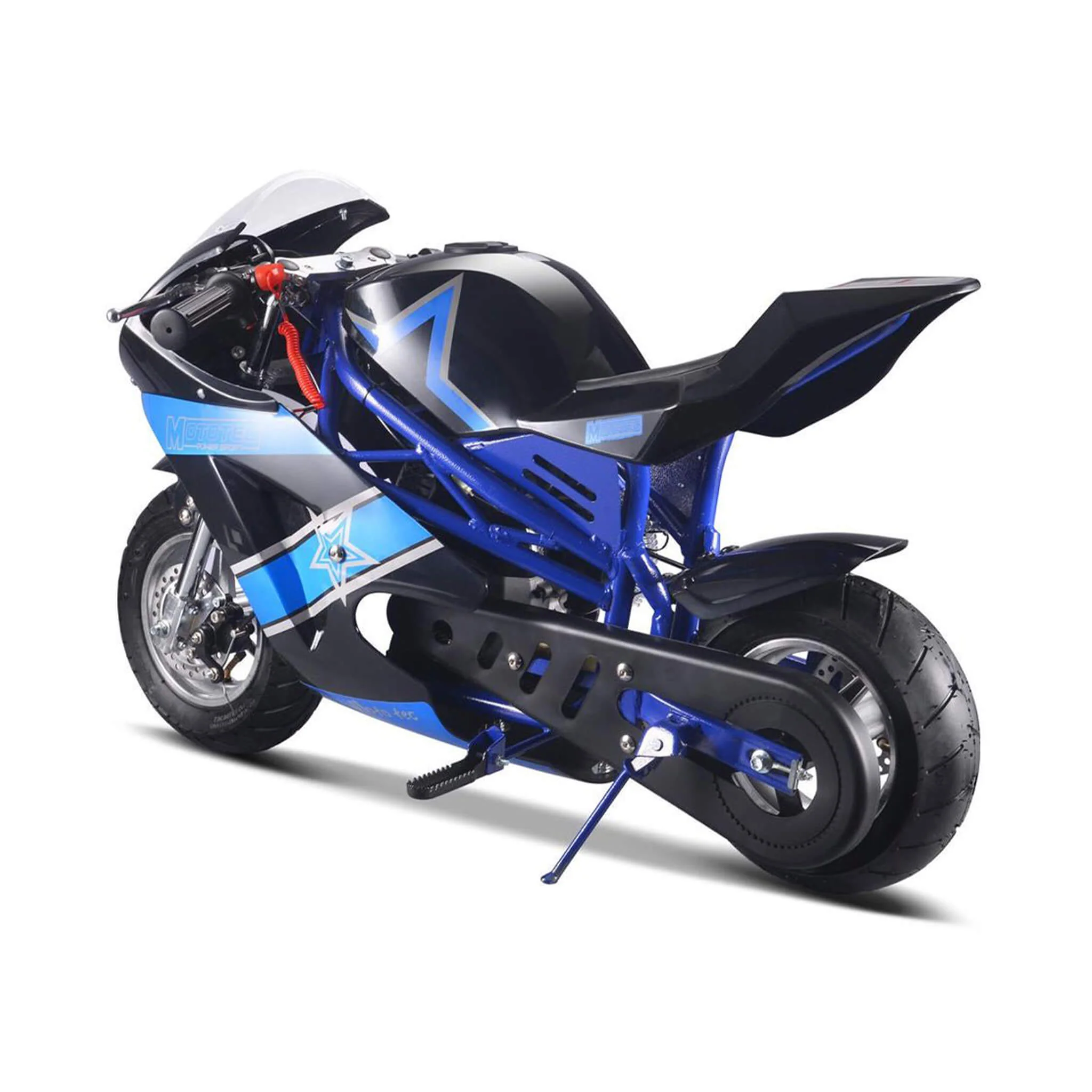 MotoTec GT 49CC 2-Stroke Premium Air Cooled Gas Pocket Bike (SAK68947) - Image 3