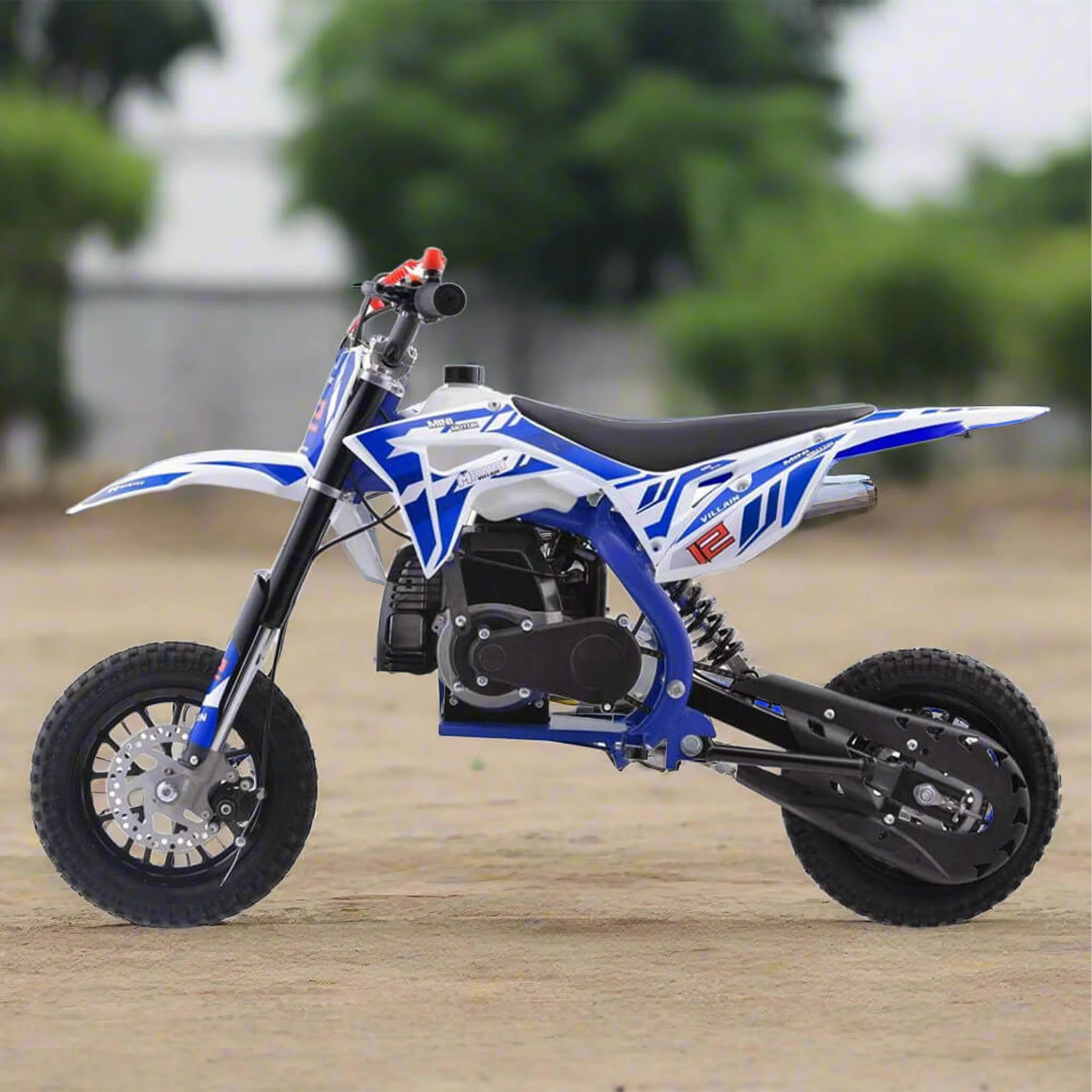MotoTec Villain 52CC 2-Stroke Kids Gas Dirt Bike (SAK59274) - Image 3