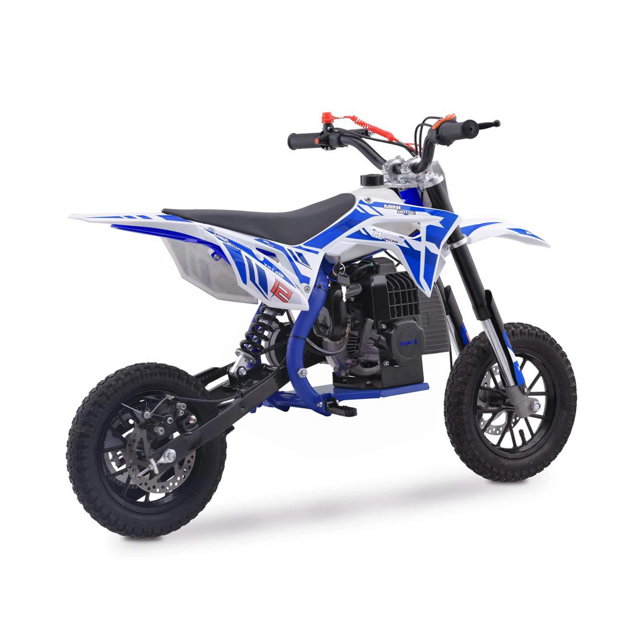 MotoTec Villain 52CC 2-Stroke Kids Gas Dirt Bike (SAK59274) - Image 4