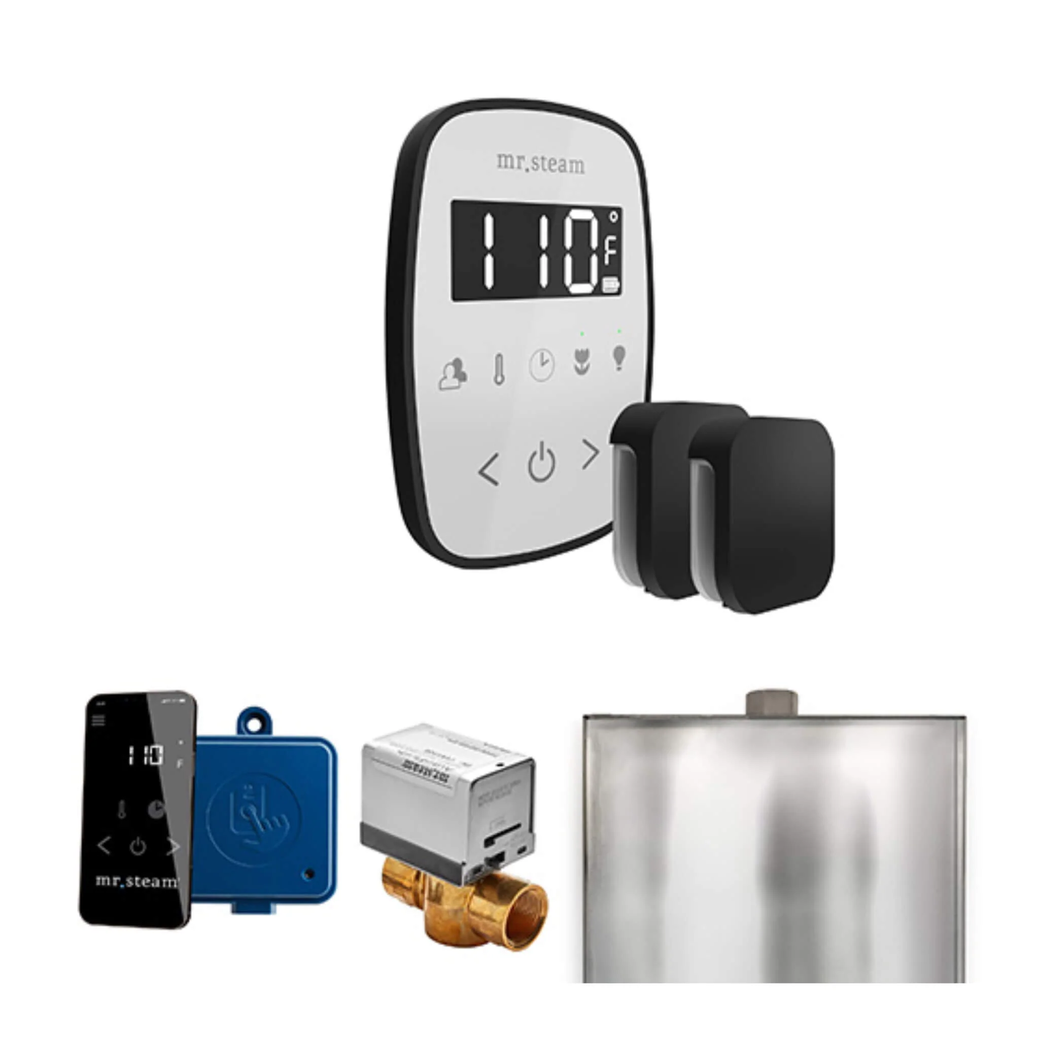 Mr.Steam ButlerFlex Steam Shower Control Package W/ TempoFlex Control & Aroma SteamHeads (SAK92375) - Image 11
