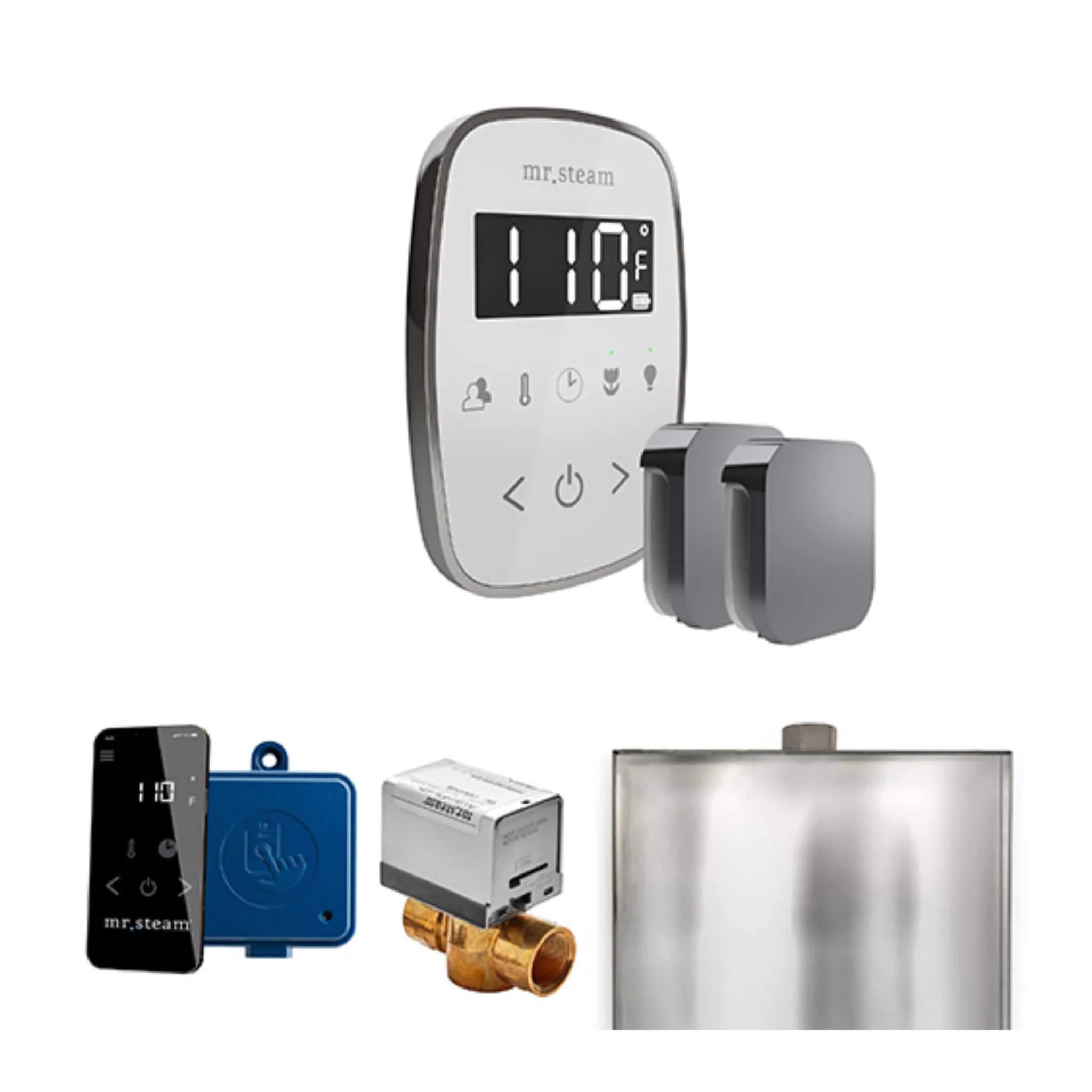 Mr.Steam ButlerFlex Steam Shower Control Package W/ TempoFlex Control & Aroma SteamHeads (SAK92375) - Image 7