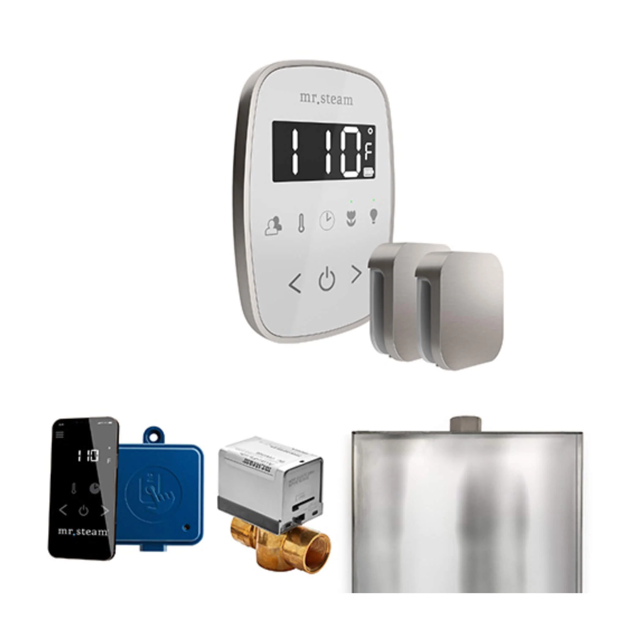 Mr.Steam ButlerFlex Steam Shower Control Package W/ TempoFlex Control & Aroma SteamHeads (SAK92375) - Image 9