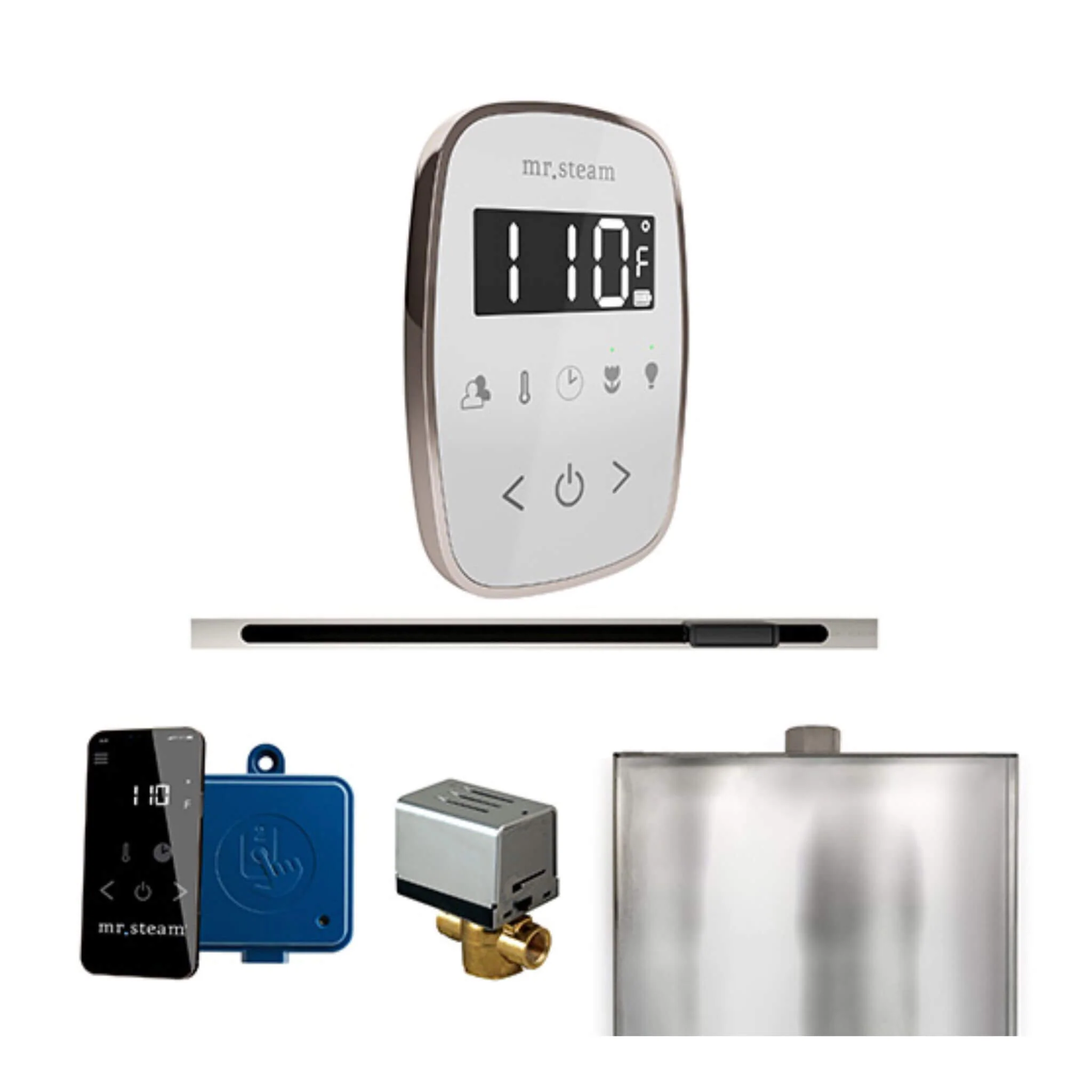Mr.Steam ButlerFlex Steam Shower Control Package W/ TempoFlex Control & Linear SteamHead (SAK84713) - Image 20