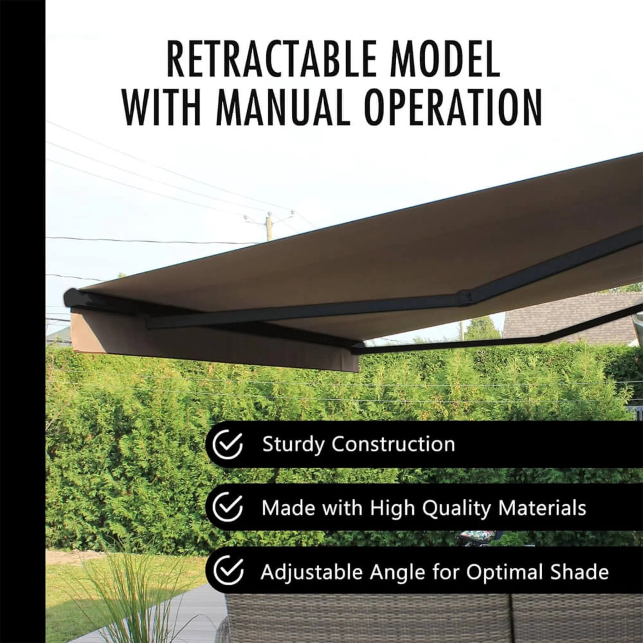 Multiple Awnings Brasilia Athena Retractable Sun Shade Awning [Made-To-Order] (SAK43179) - Image 3