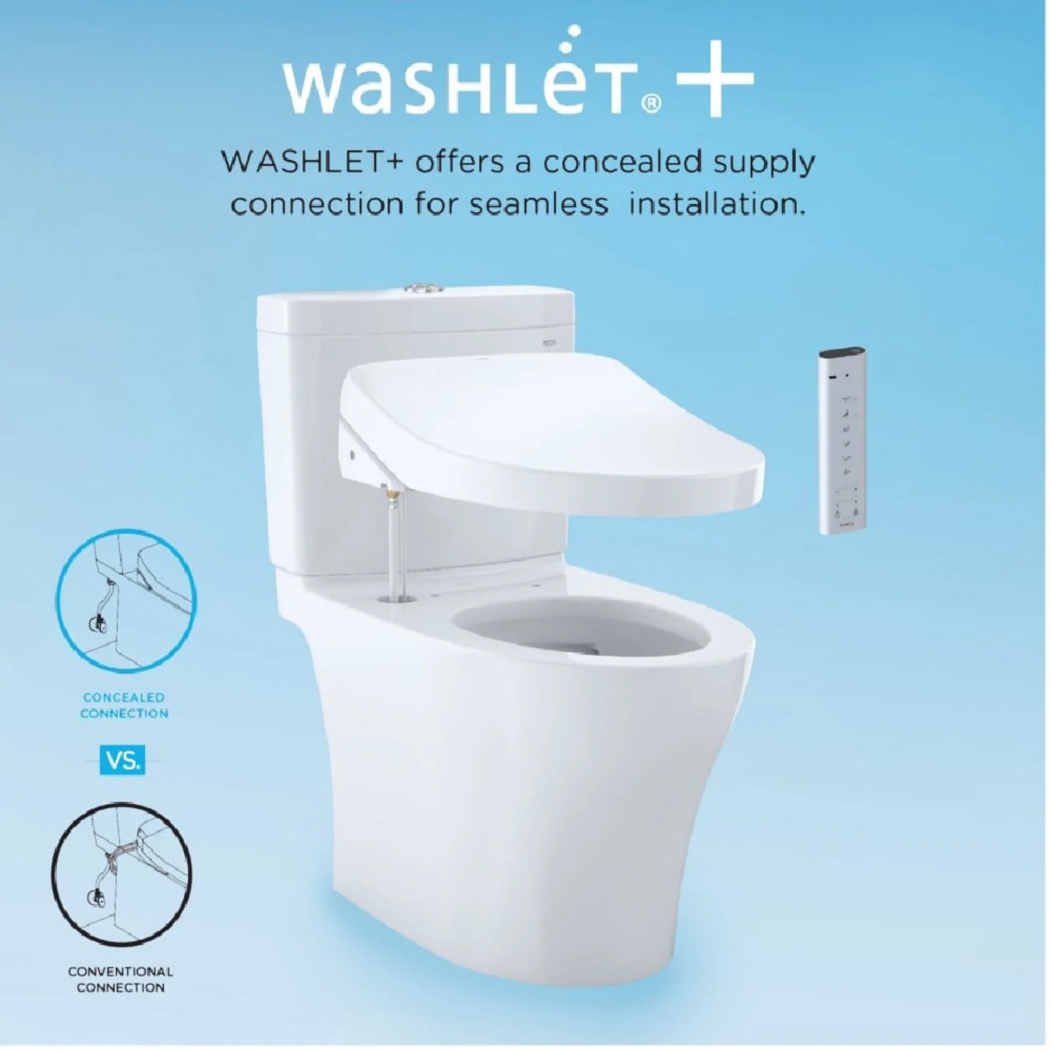 [MW4423074CEFG#01] TOTO Nexus Washlet C2 With 1.28 GPF Elongated Toilet Soft Close Bidet Seat (SAK03567) - Image 3