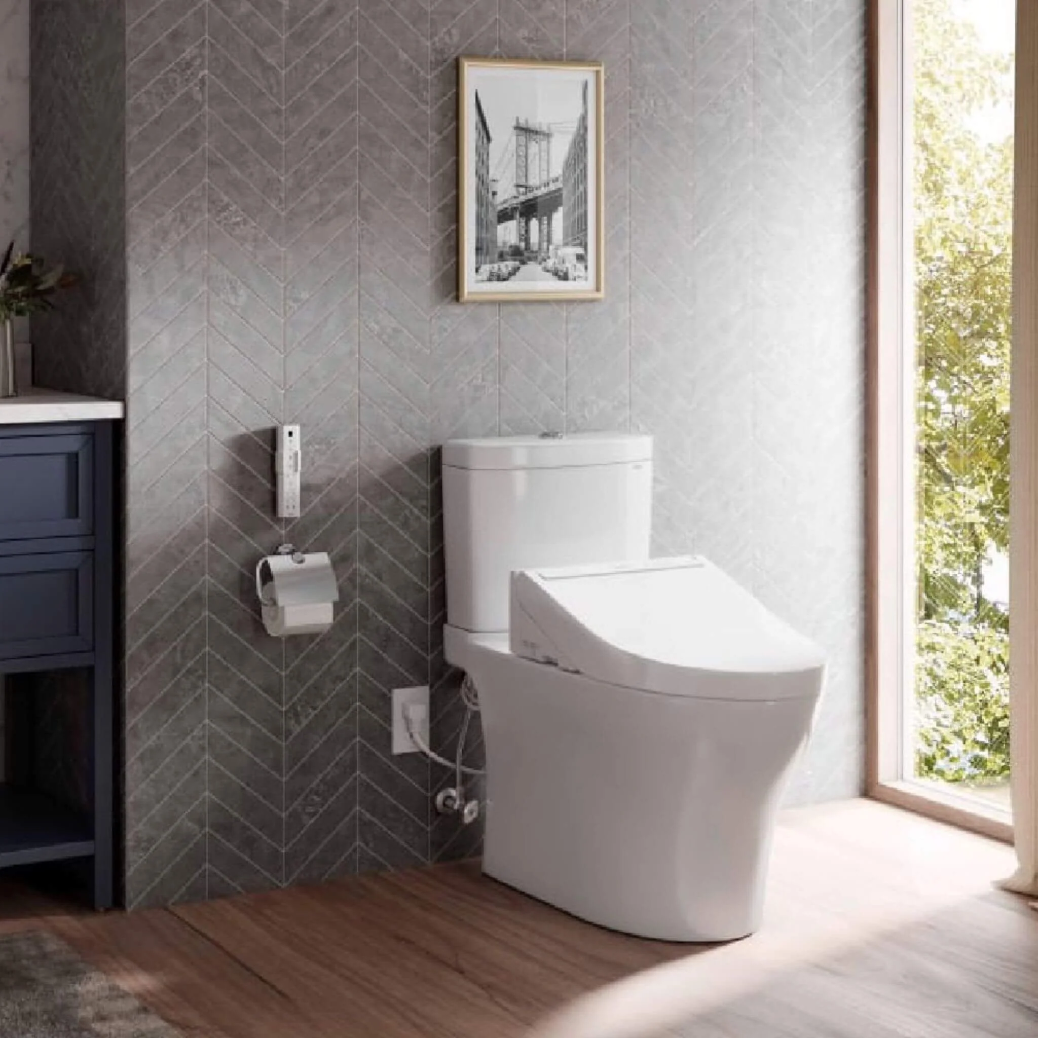 [MW4463084CEMFGN#01] TOTO Aquia IV 1.28 GPF And 0.9 GPF Universal Height Elongated Bidet Seat Toilet (SAK36542) - Image 4