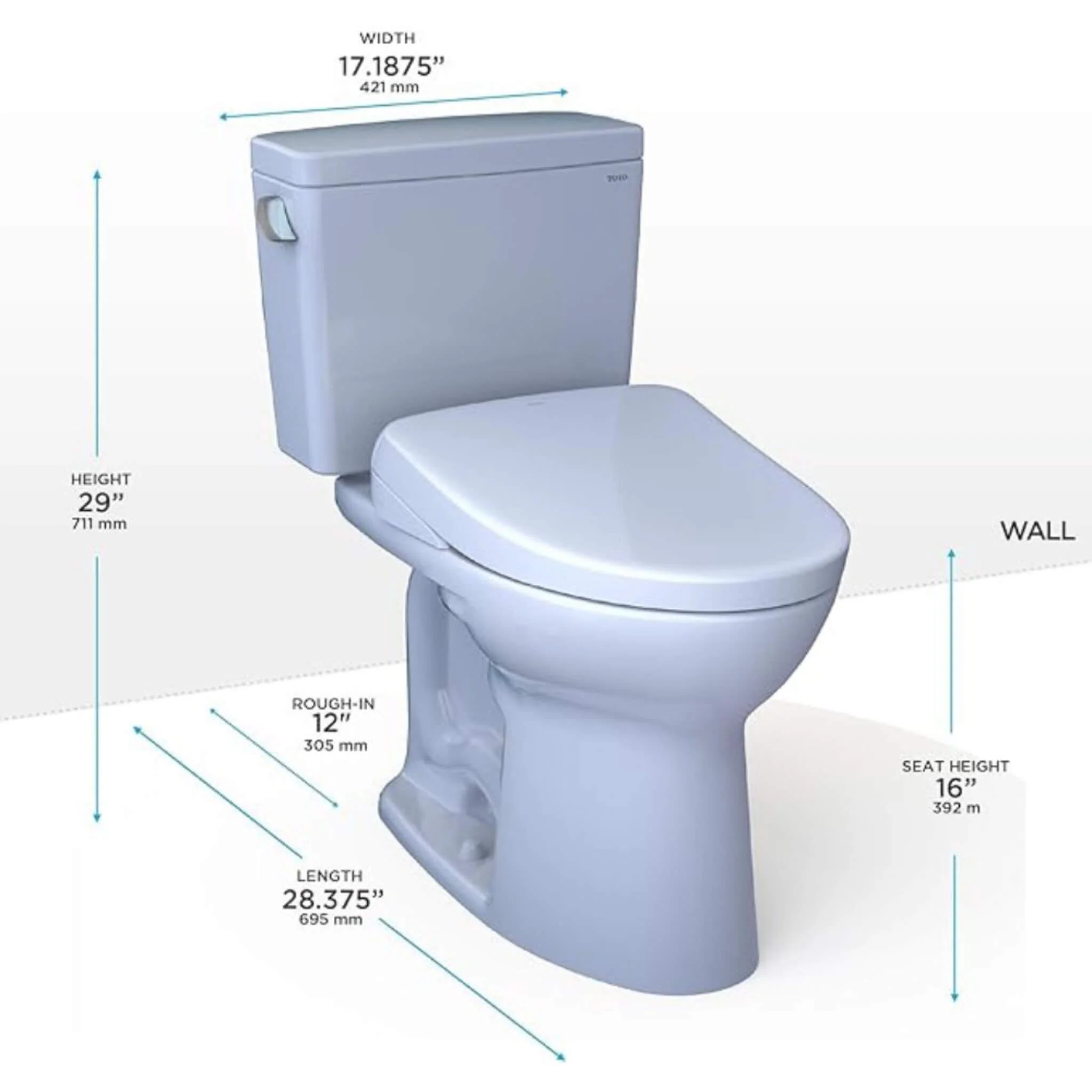 [MW7764726CEGA#01] TOTO Drake Washlet S7 Bidet Seat With 1.28 GPF Elongated Toilet (SAK40628) - Image 3