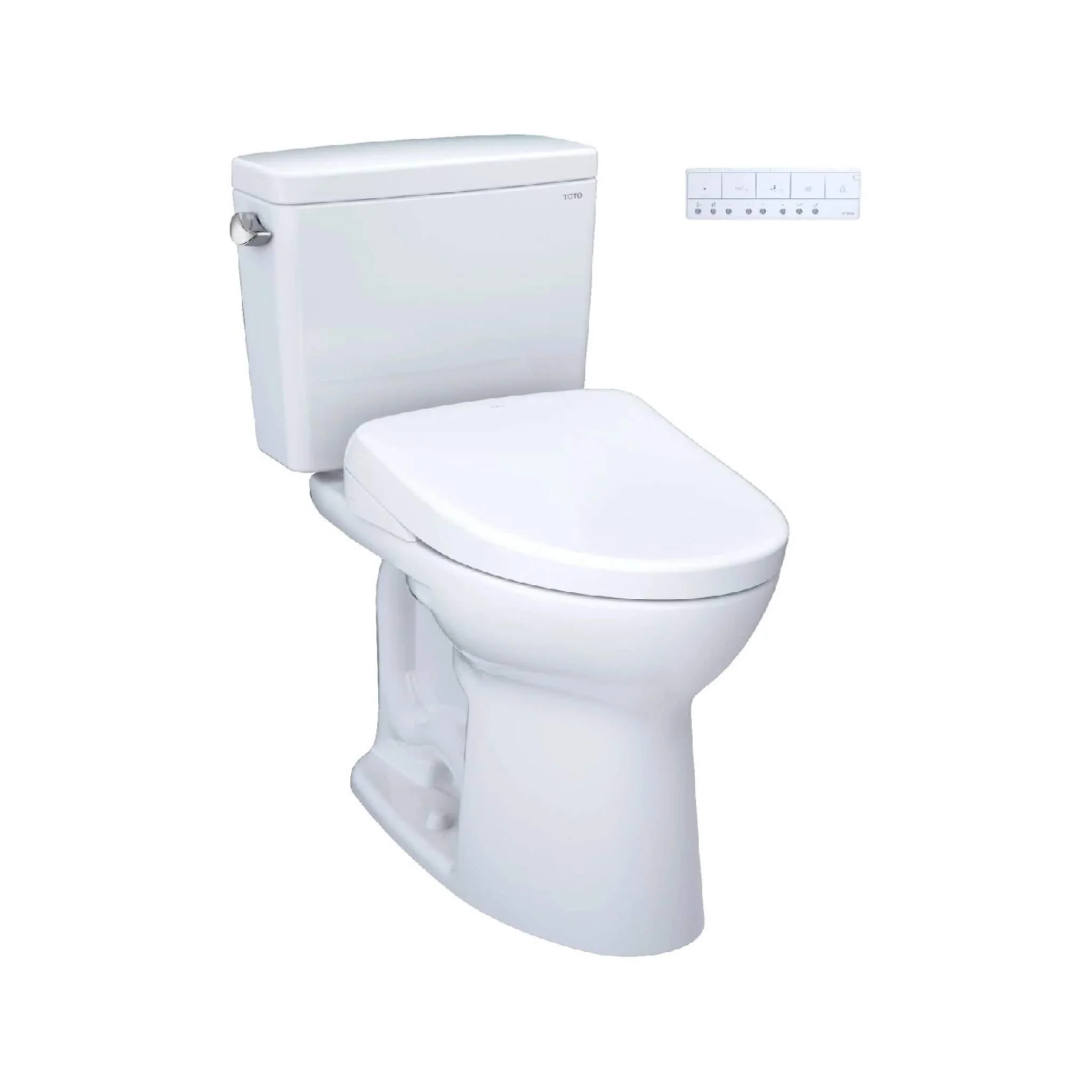 [MW7764726CSFGA.10#01] TOTO Drake 1.6 GPF Universal Height 10" Rough In Toilet With Washlet S7 Bidet Seat (SAK68432) - Image 4