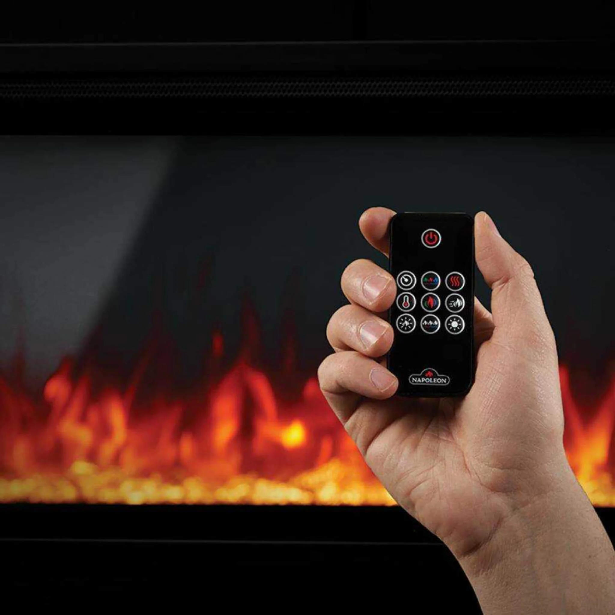 Napoleon Entice Wall-Hanging Electric Fireplace With Multi-Function Remote Control (SAK74519) - Image 6