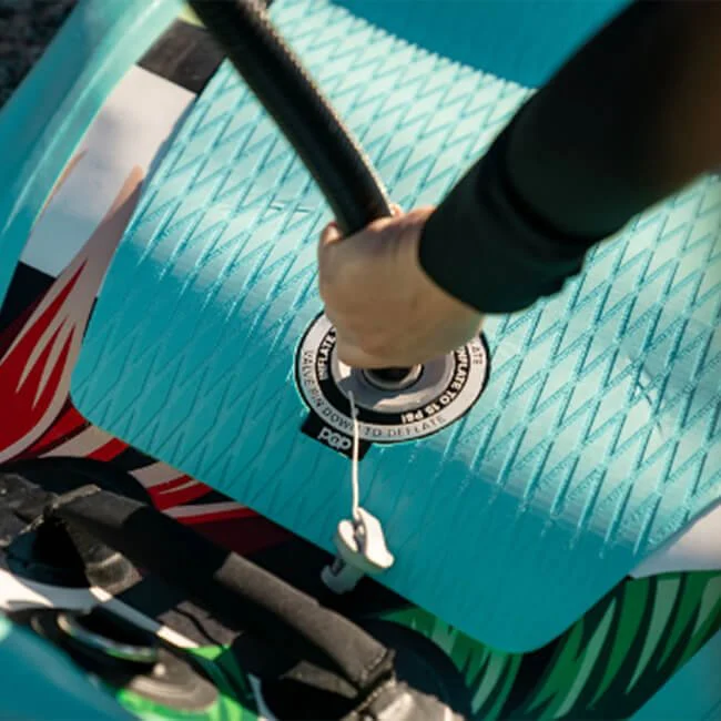 Pop Board Co. Inflatable Board 10'6 Royal Hawaiian Mint/Black (93548622) - Image 11