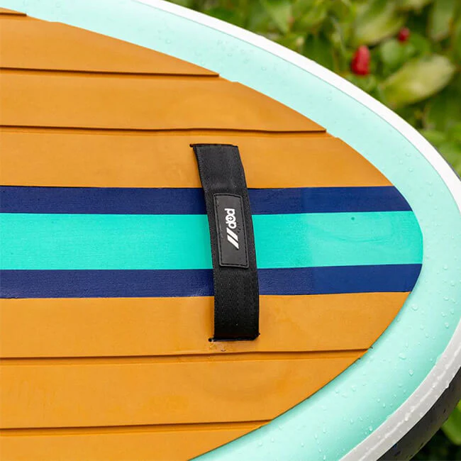 Pop Board Co. Inflatable Paddle Board 11'0 Yacht Hopper Teak/Blue/Mint (94875656) - Image 17