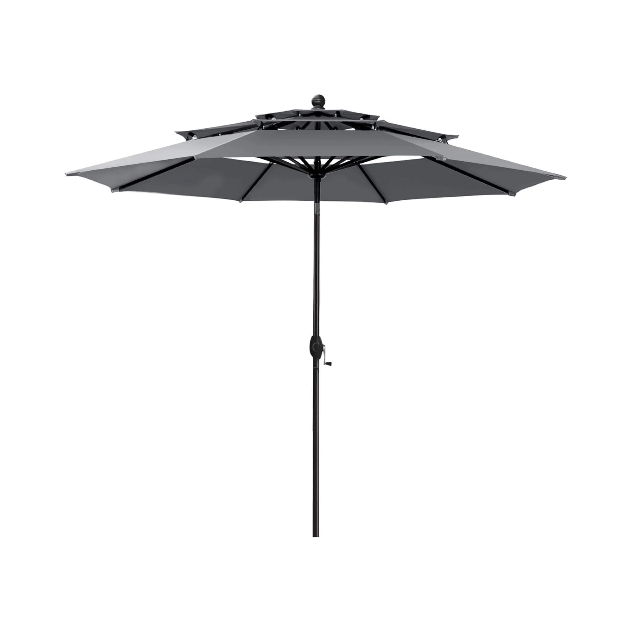 Alora Premium 6-Piece Bar Patio Furniture Set With Umbrella, Swivel Chairs, And Cushions (SAK90375) - Image 13