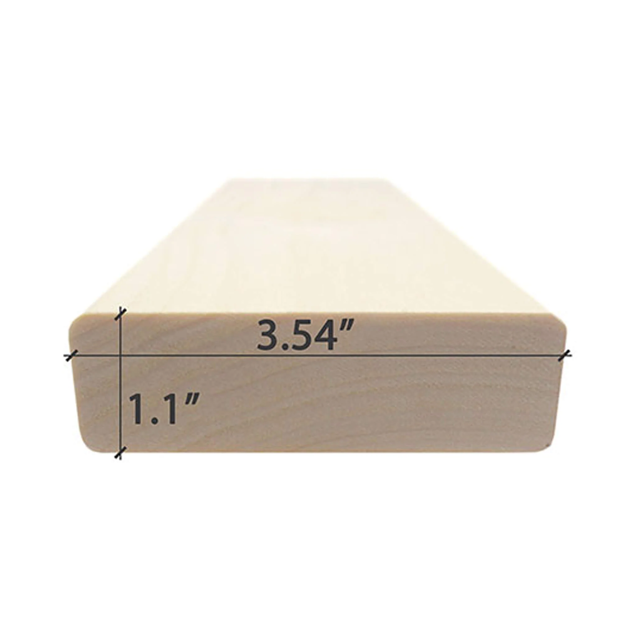 Prosaunas Aspen 2X4 S4SEE SHP Sauna Bench Wood With Smooth 4 Sides Eased Edges [Untreated] (SAK36780) - Image 9