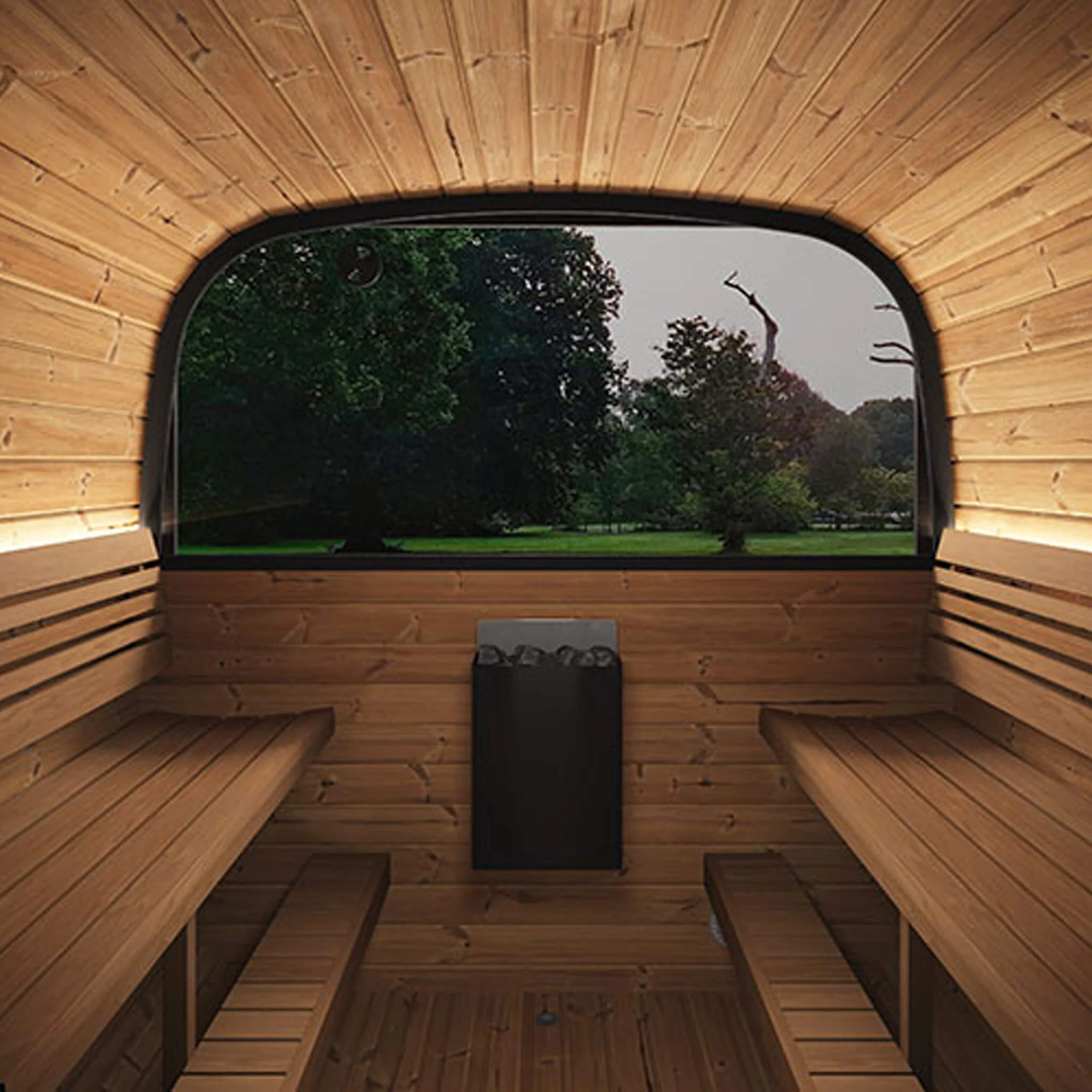 SaunaLife Model CL12GCP Cube-Series Outdoor 8-Person Home Sauna Kit [CL12GCP] (SAK38741) - Image 8