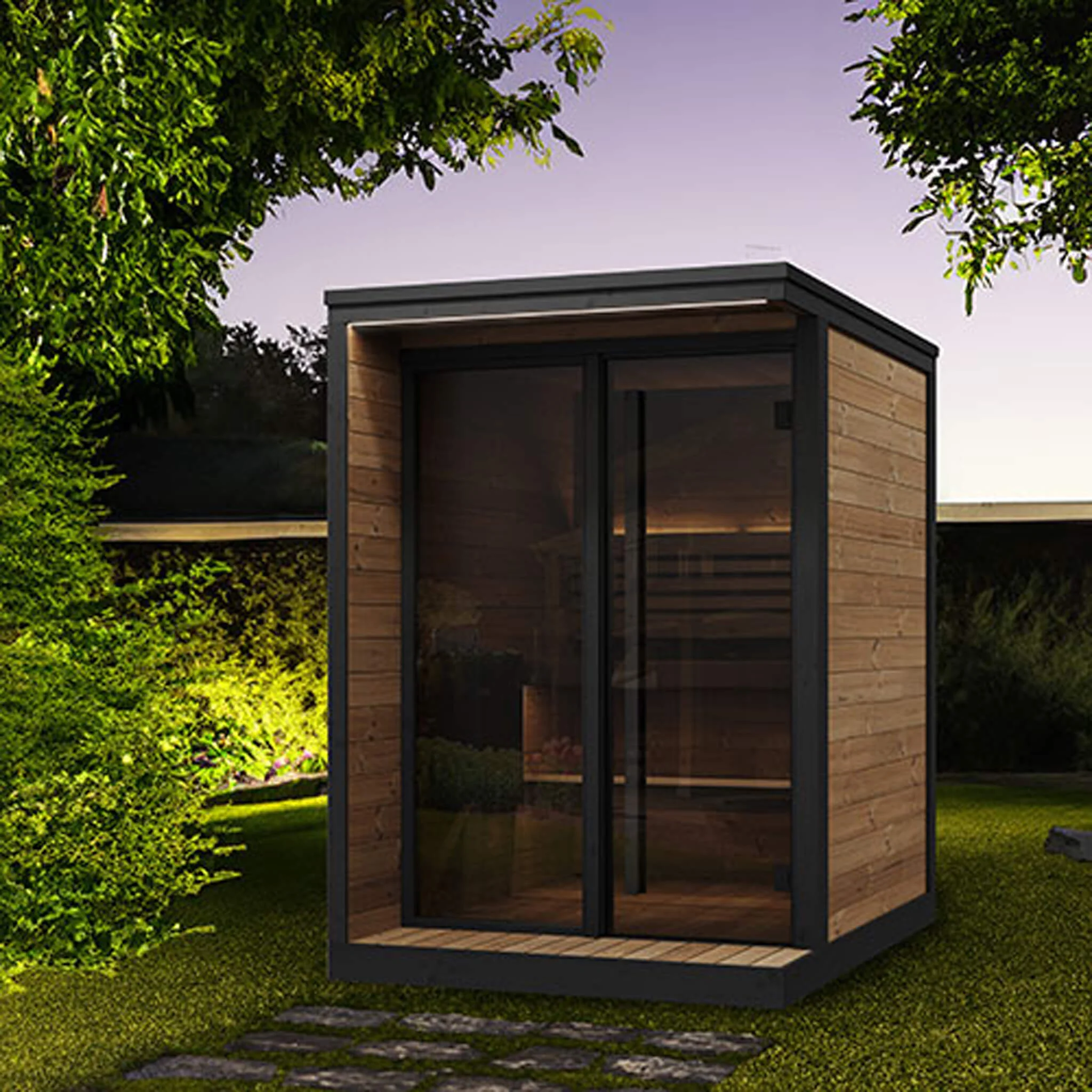 SaunaLife Model GL4 Luxury-Series Outdoor 4-Person Home Sauna Kit [GL4] (SAK21633) - Image 10